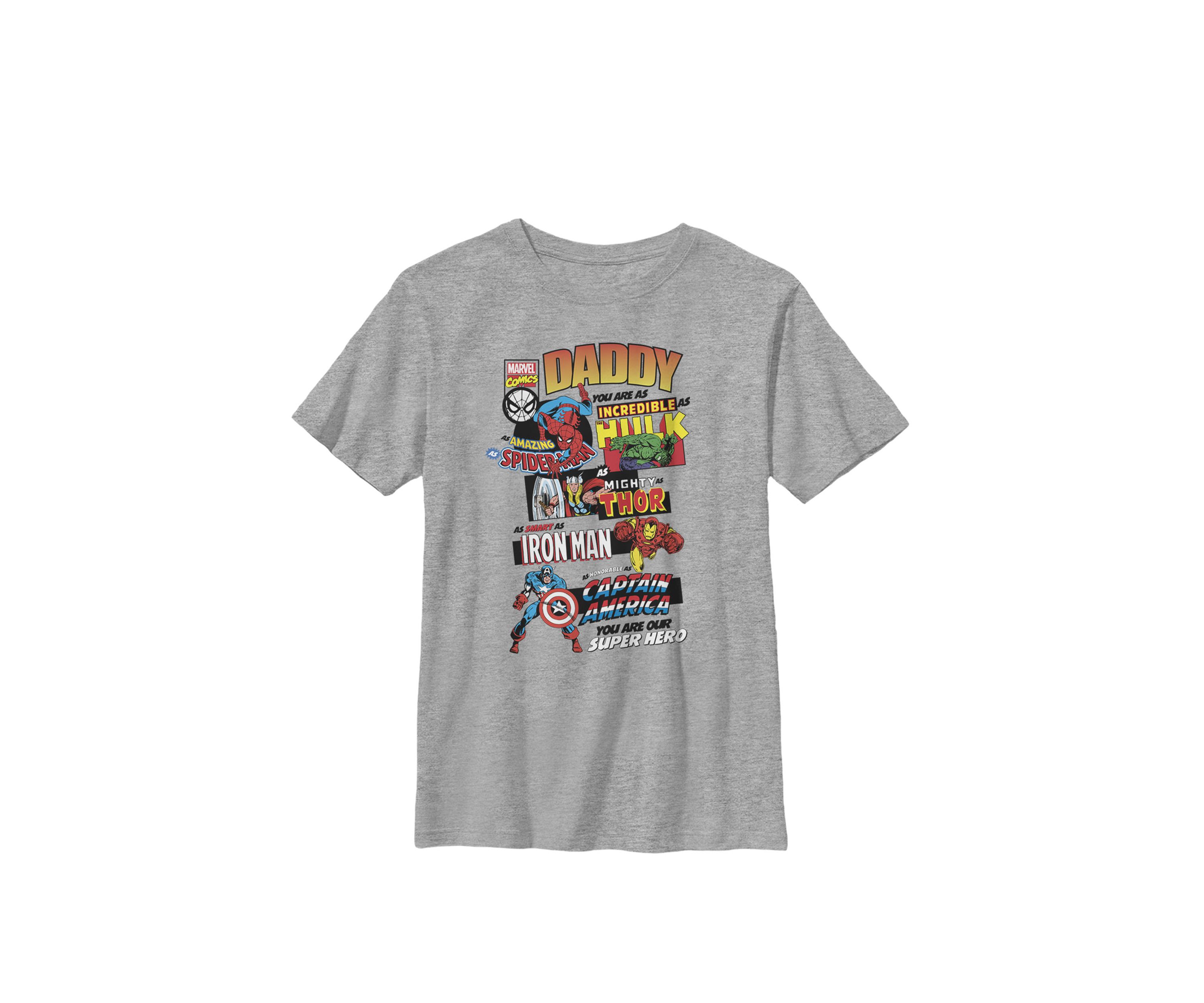 Avengers Fathers Day Retro Comic Crew T-Shirt