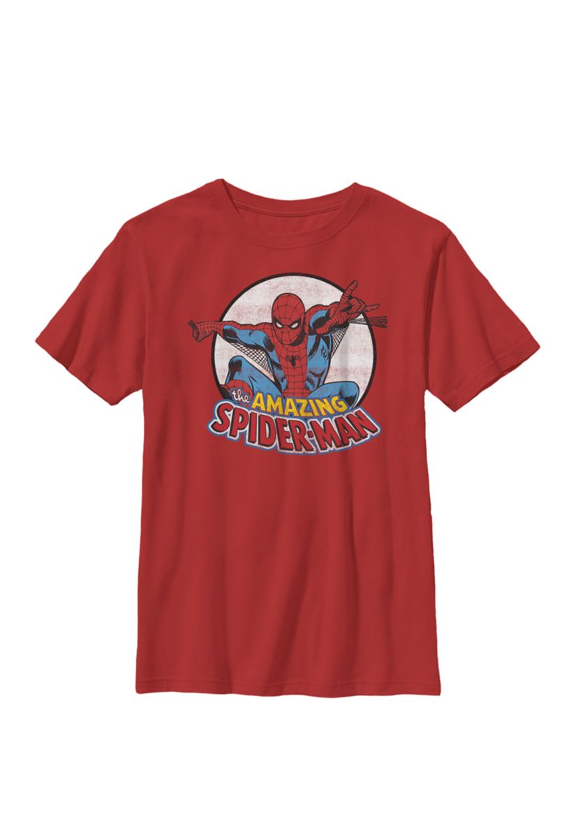 Amazing Spider-Man Retro Vintage Crew T-Shirt