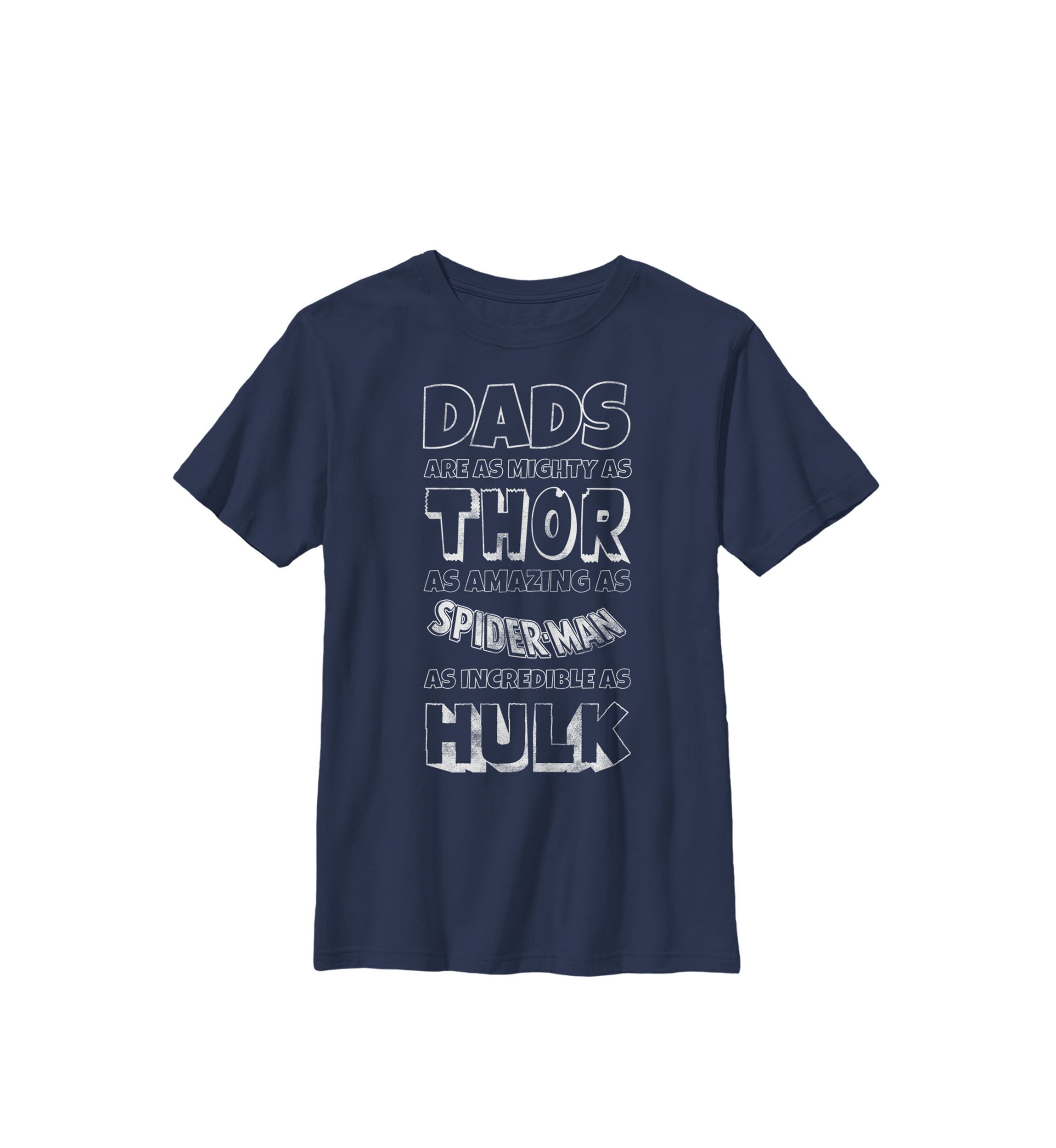 Avengers Fathers Day Dad Traits Crew T-Shirt