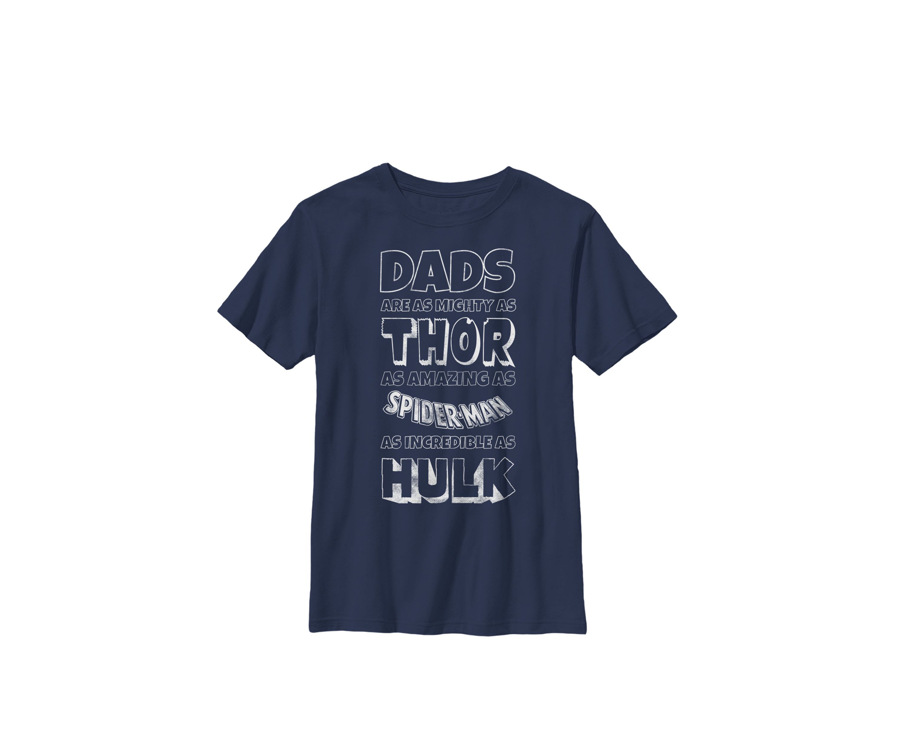 Avengers Fathers Day Dad Traits Crew T-Shirt