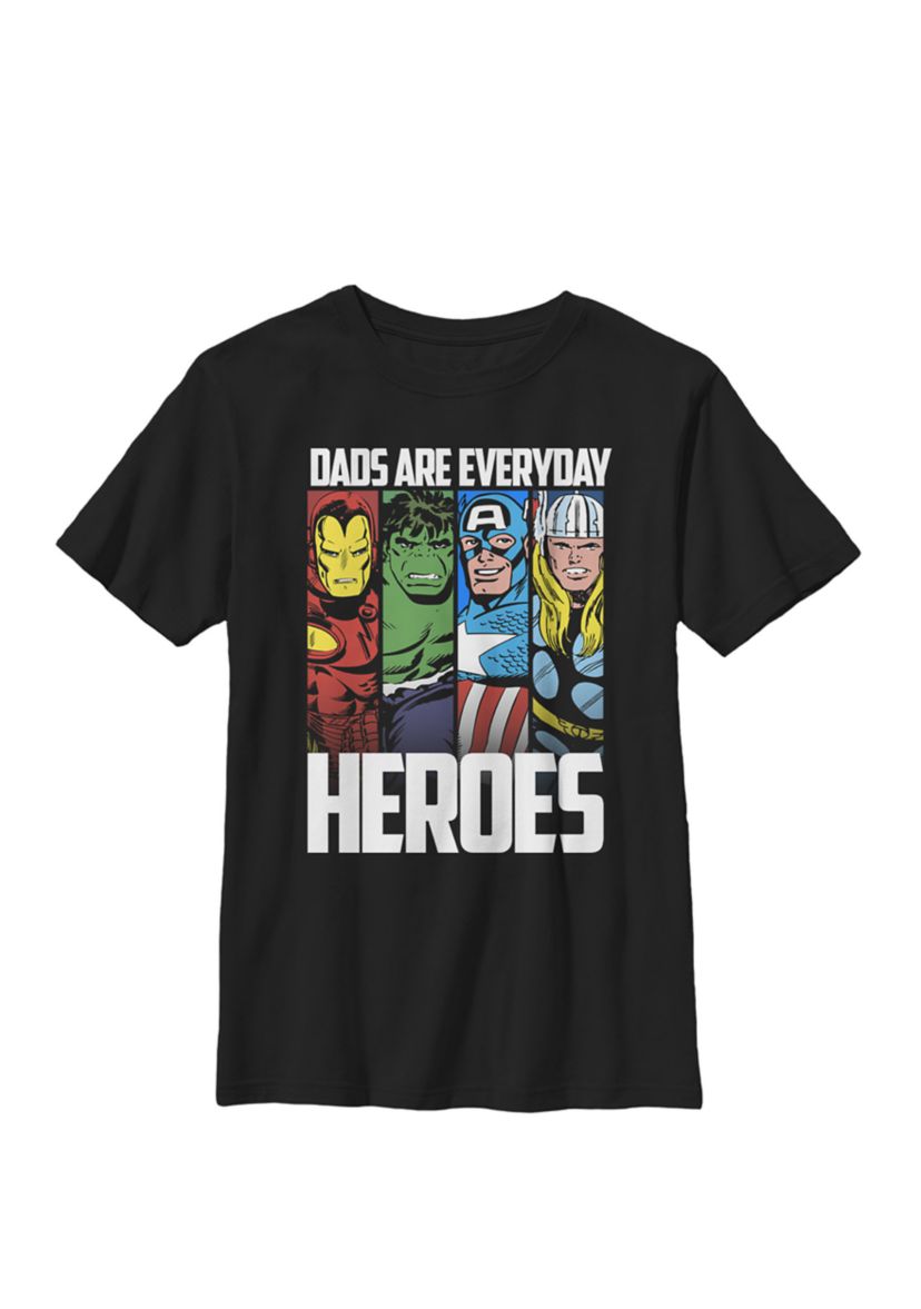 Avengers Fathers Day Everyday Heroes Crew T-Shirt