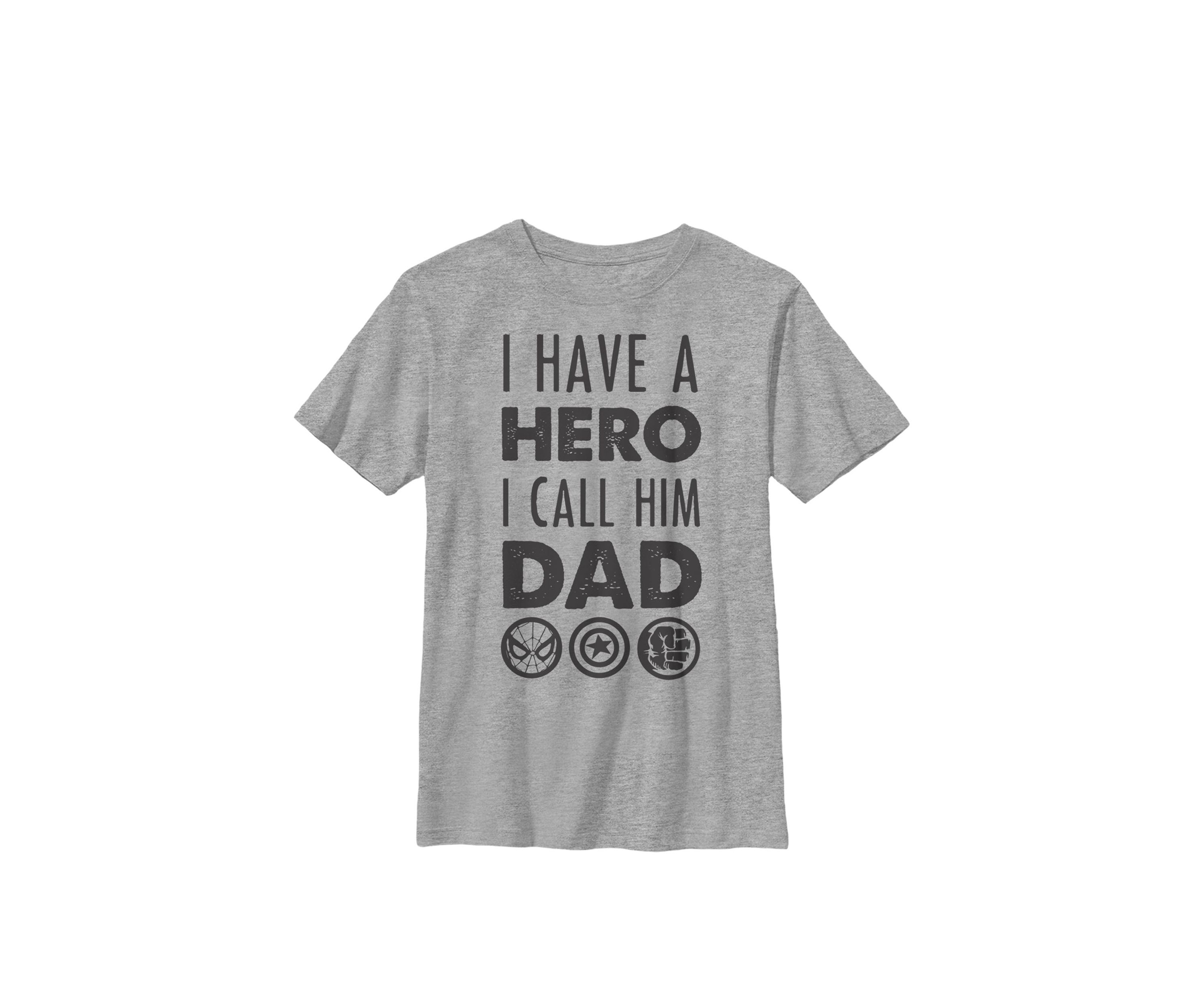 Avengers Fathers Day Hero Dad Crew T-Shirt
