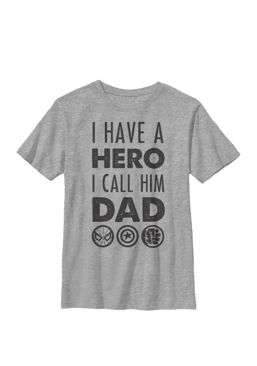 Avengers Fathers Day Hero Dad Crew T-Shirt