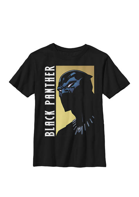 Boys 8-20 Black Panther Character Profile Intro Graphic T-Shirt