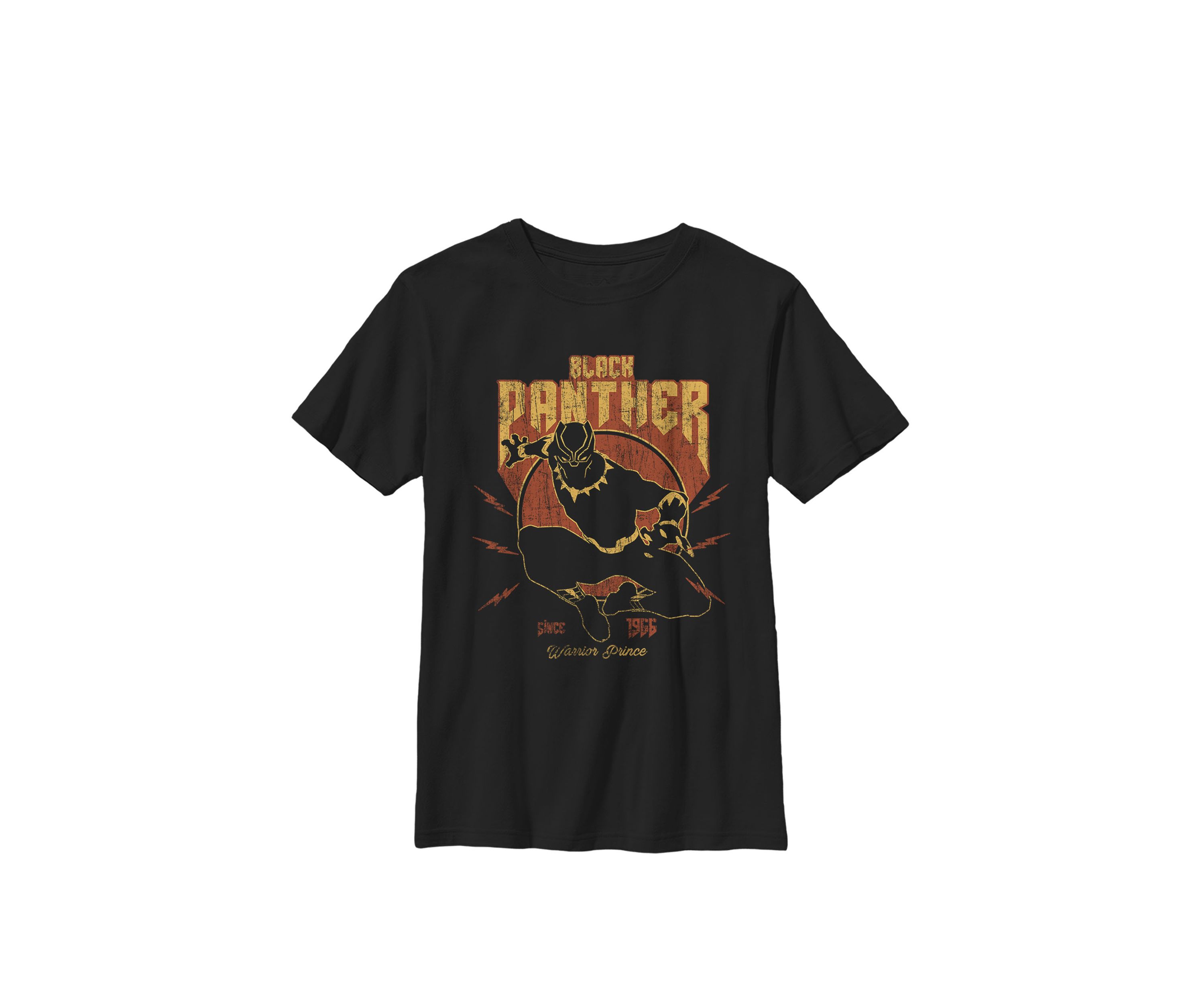 Boys 8-20 Black Panther Action Since 1966 Retro Vintage Graphic T-Shirt