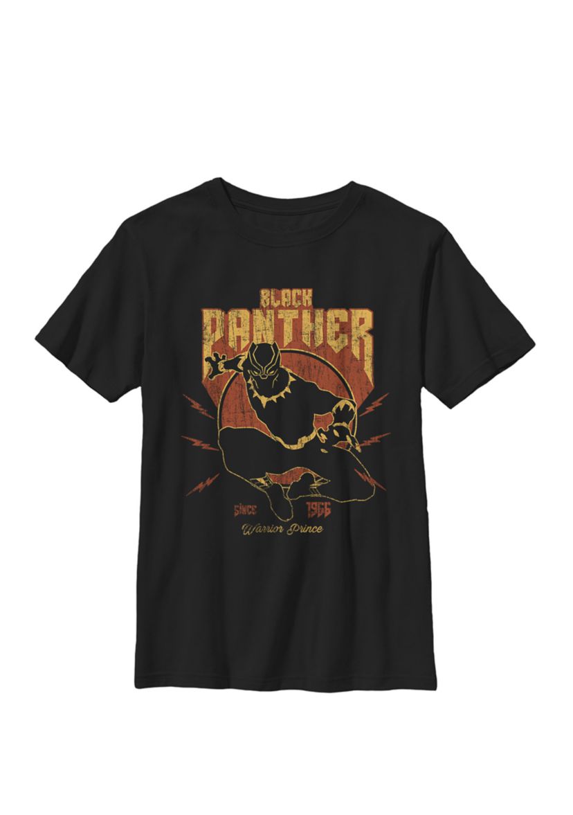 Boys 8-20 Black Panther Action Since 1966 Retro Vintage Graphic T-Shirt