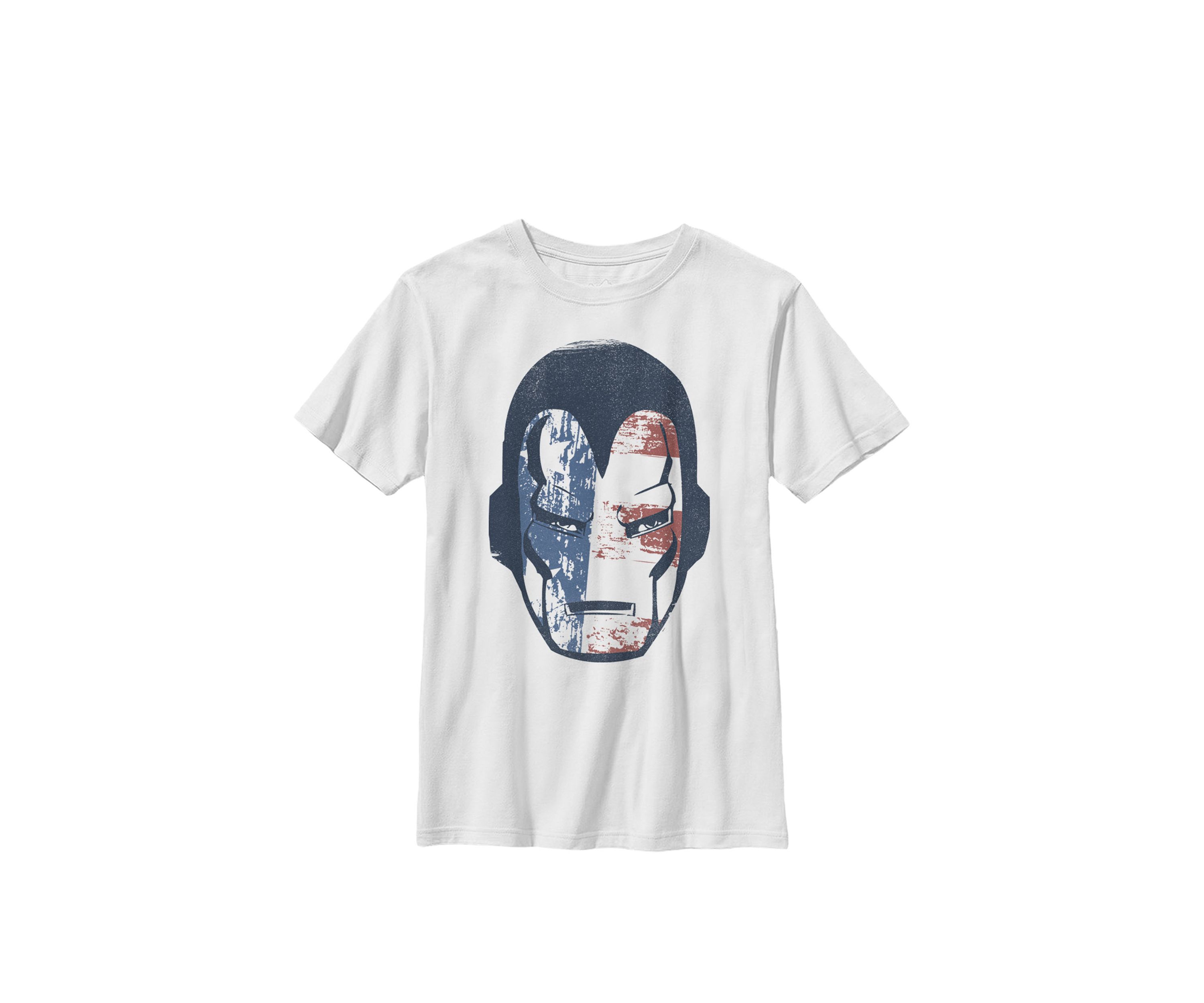 Boys 8-20 Iron Man American Flag Face Vintage Graphic T-Shirt