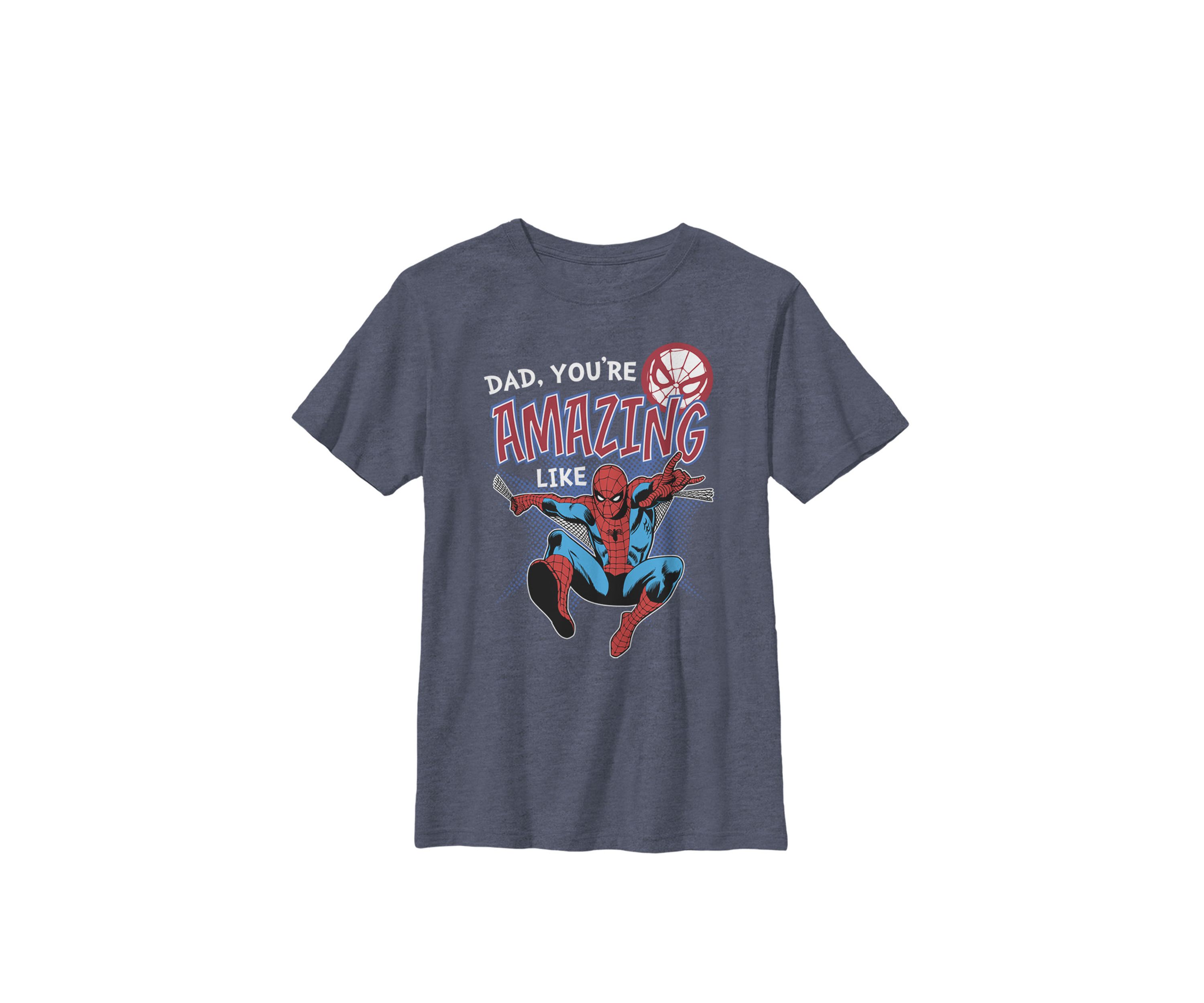 Boys 8-20 Spider-Man Amazing Dad Fathers Day T-Shirt 