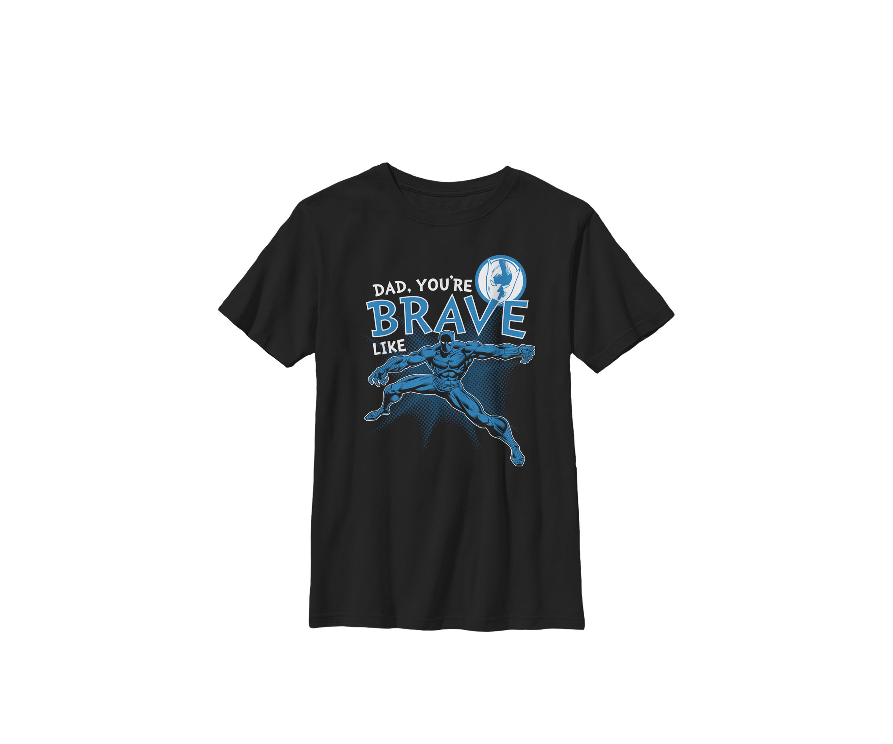 Boys 8-20  Black Panther Brave Dad Fathers Day Graphic T-Shirt 