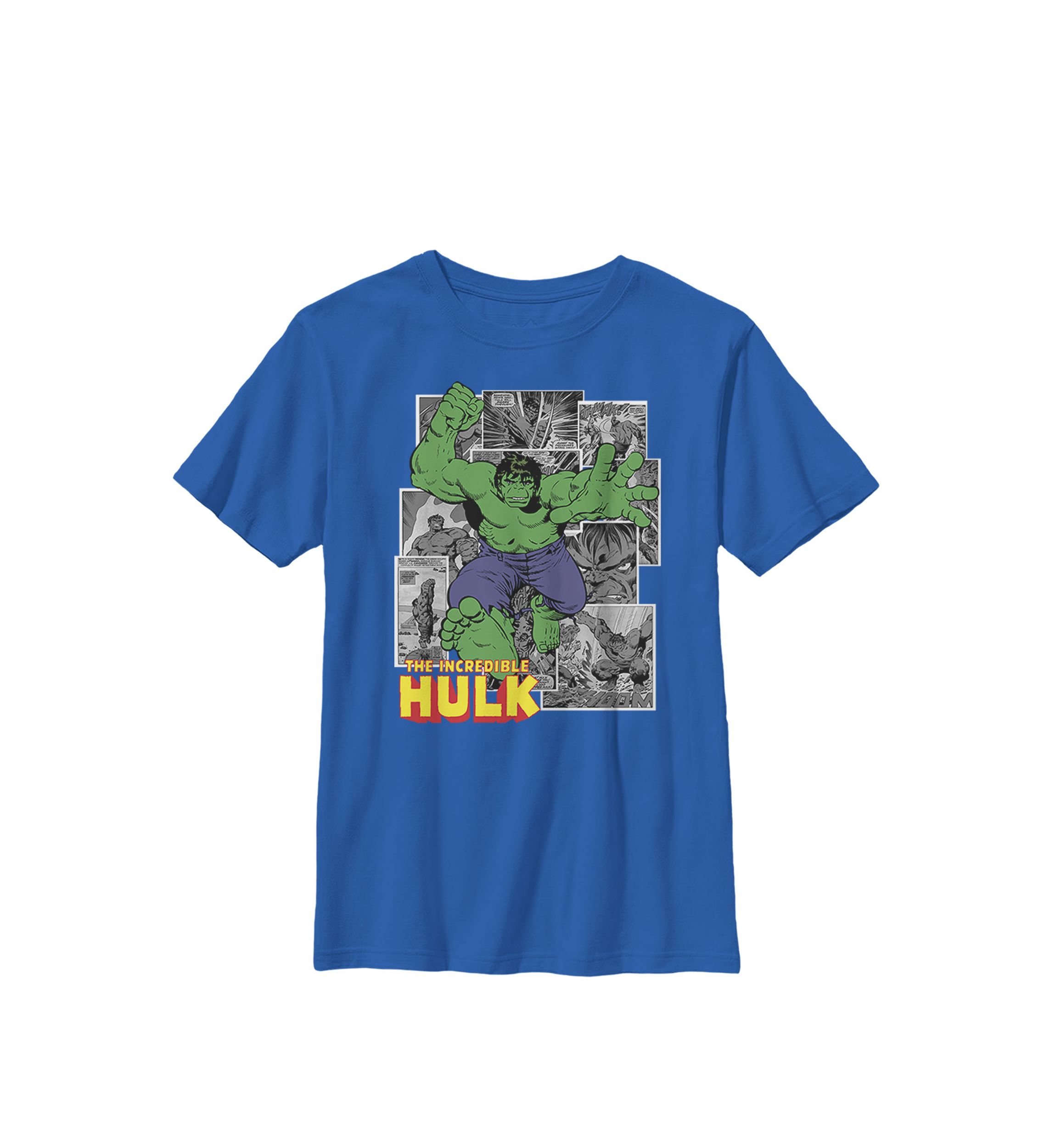 Boys 8-20 Avengers The Incredible Hulk Classic Comic Art Graphic T-Shirt