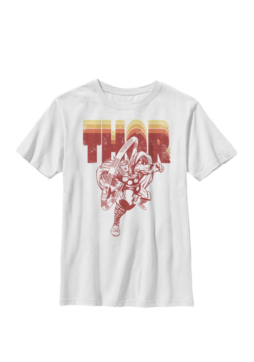Boys 8-20 Avengers Thor Classic Comic Drawing Graphic T-Shirt