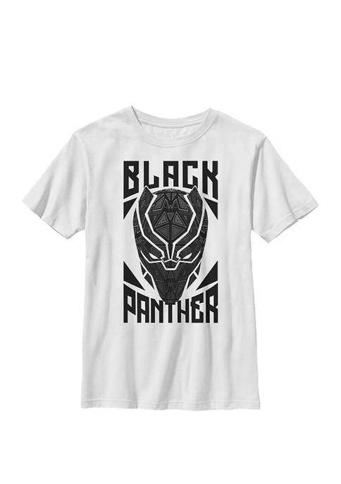 Boys 8-20 Black Panther Large Helmet Portrait Graphic T-Shirt