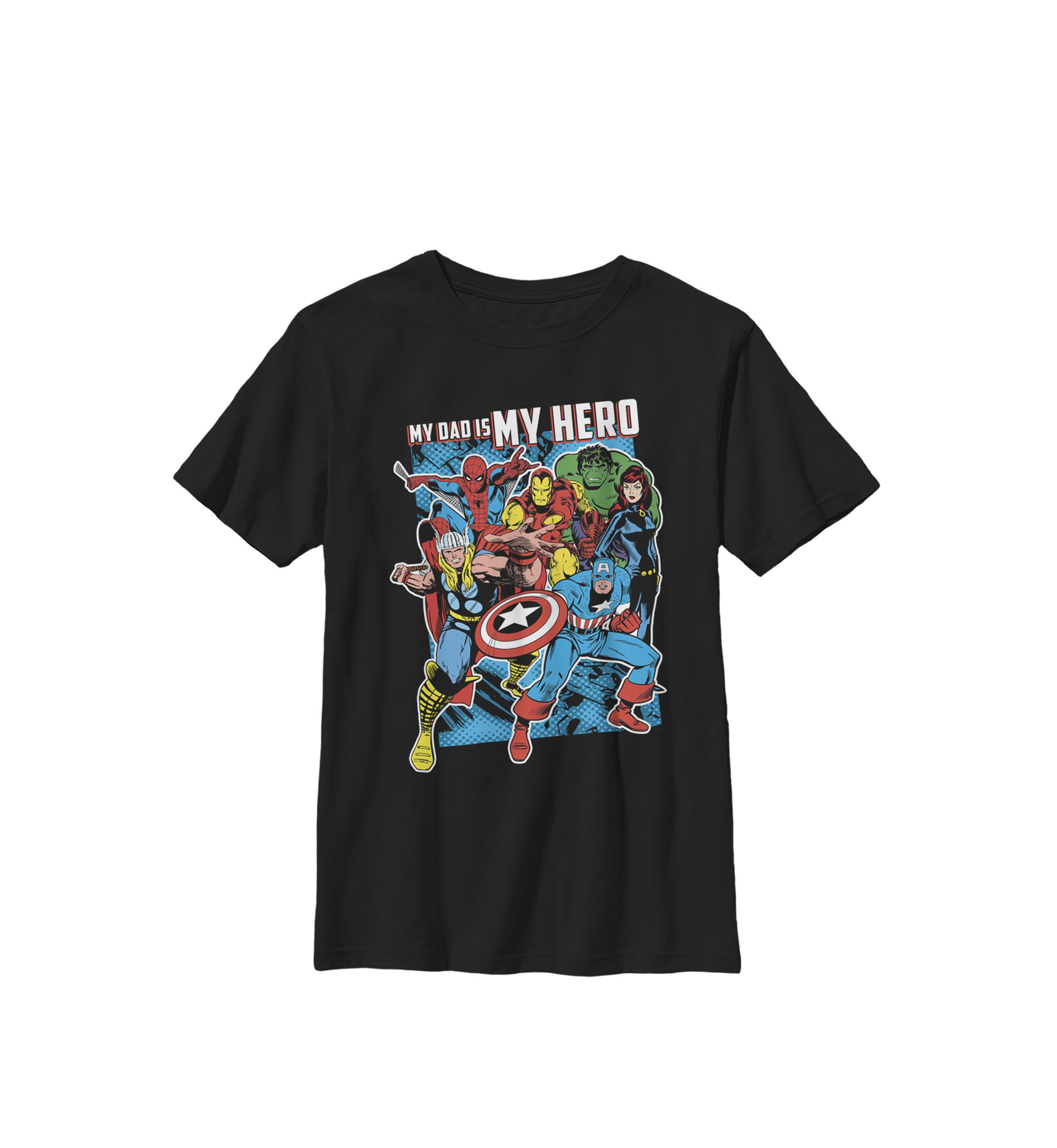 Boys 8-20 Heros My Dad My Hero Fathers Day Graphic T-Shirt 