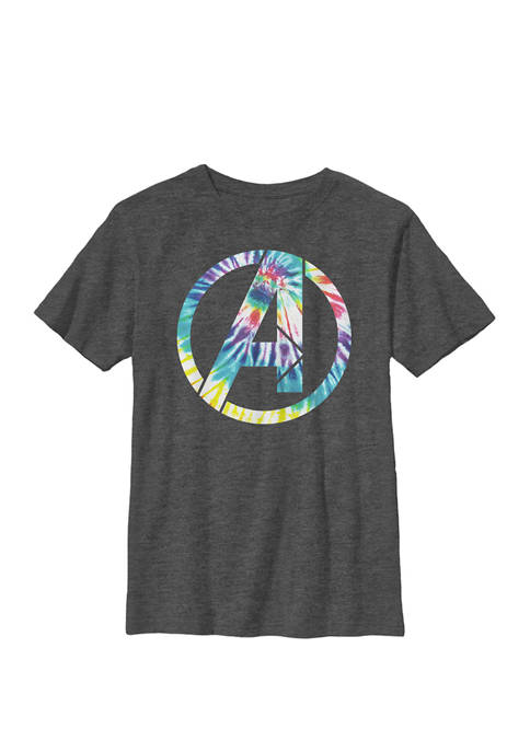 Boys 8-20 Avengers Tie Dye A Symbol Graphic T-Shirt