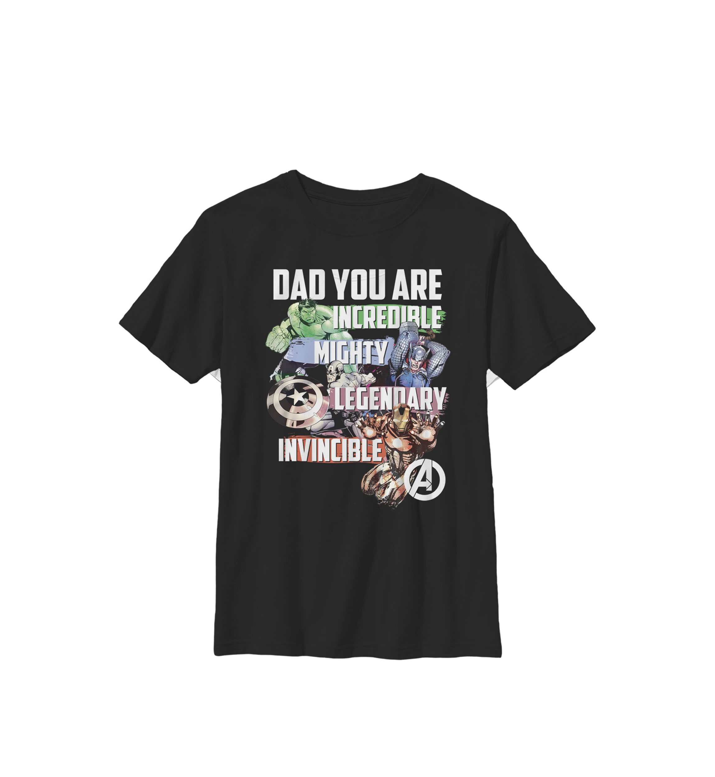 Boys 8-20 Avengers Dad You Are Incredible Graphic T-Shirt
