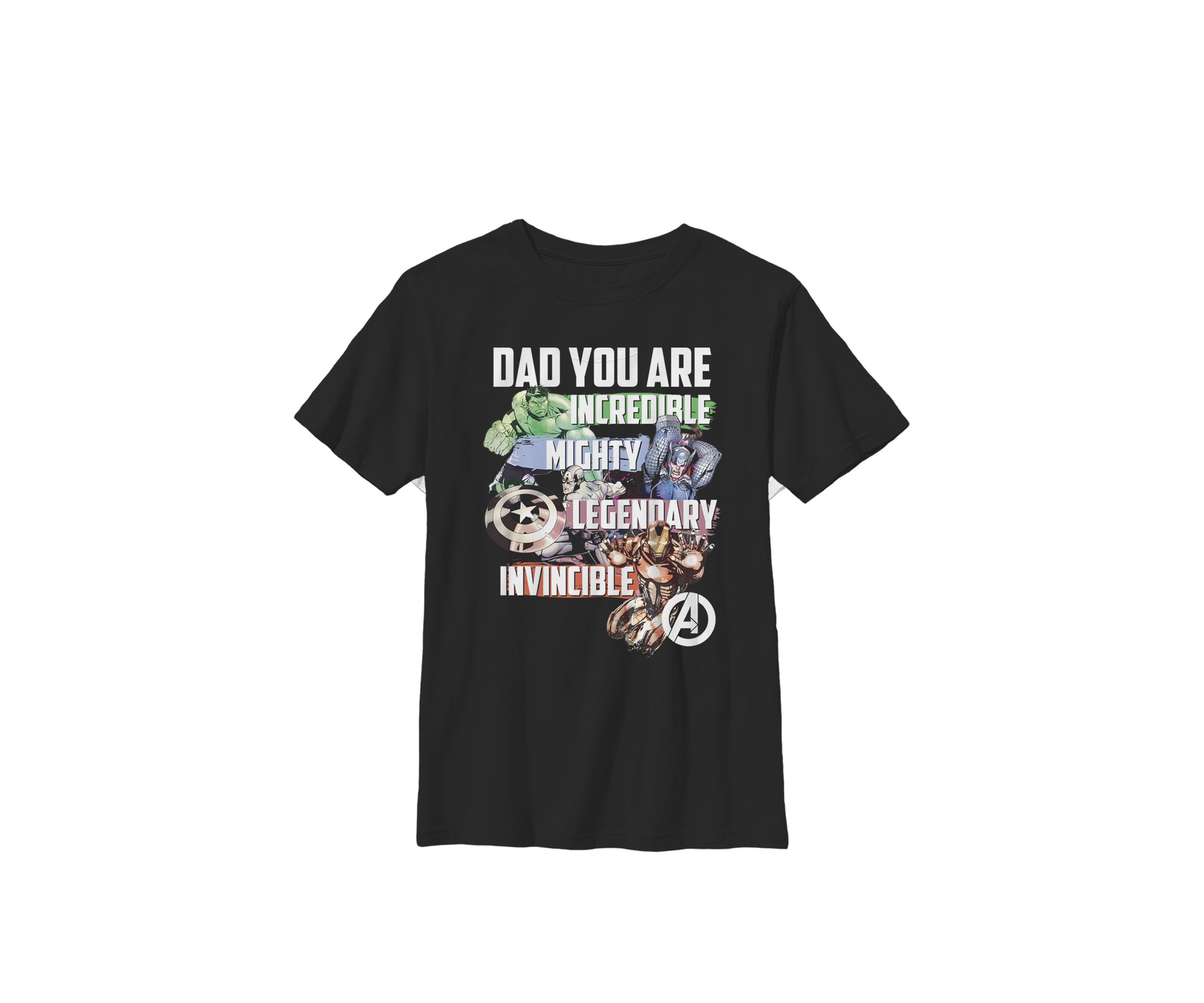 Boys 8-20 Avengers Dad You Are Incredible Graphic T-Shirt