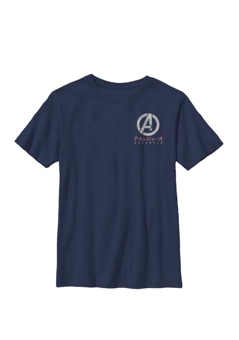 Boys 8-20 Avengers Assemble Kanji Symbol Graphic T-Shirt
