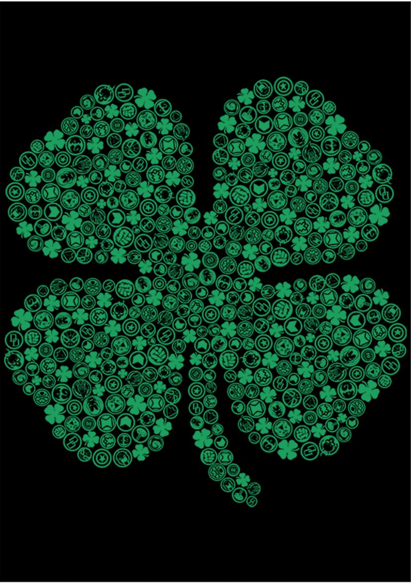 Boys 4-7  Shamrock Icon Graphic T-Shirt