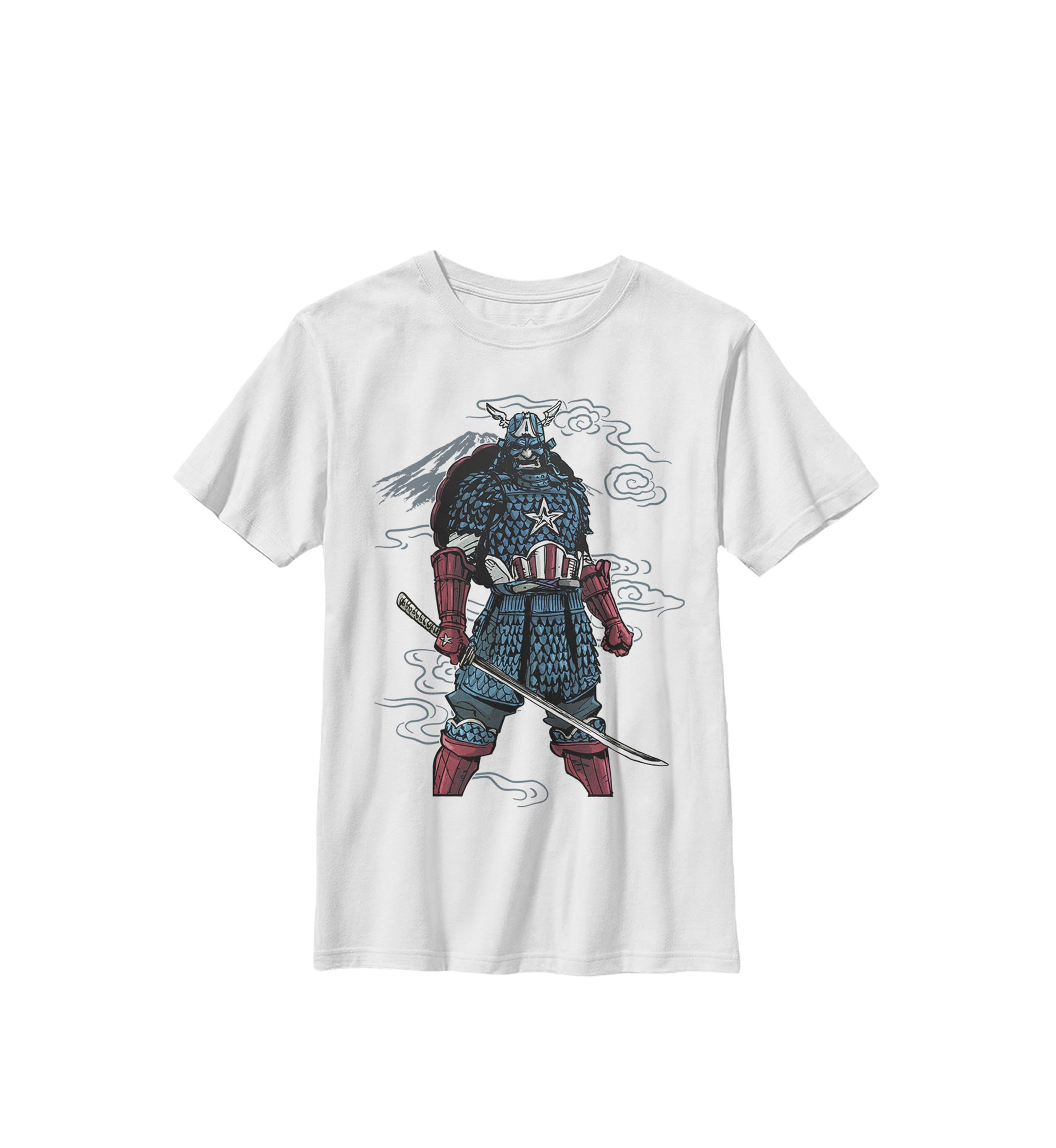 Boys 8-20 Captain America Mountain Samurai Graphic T-Shirt