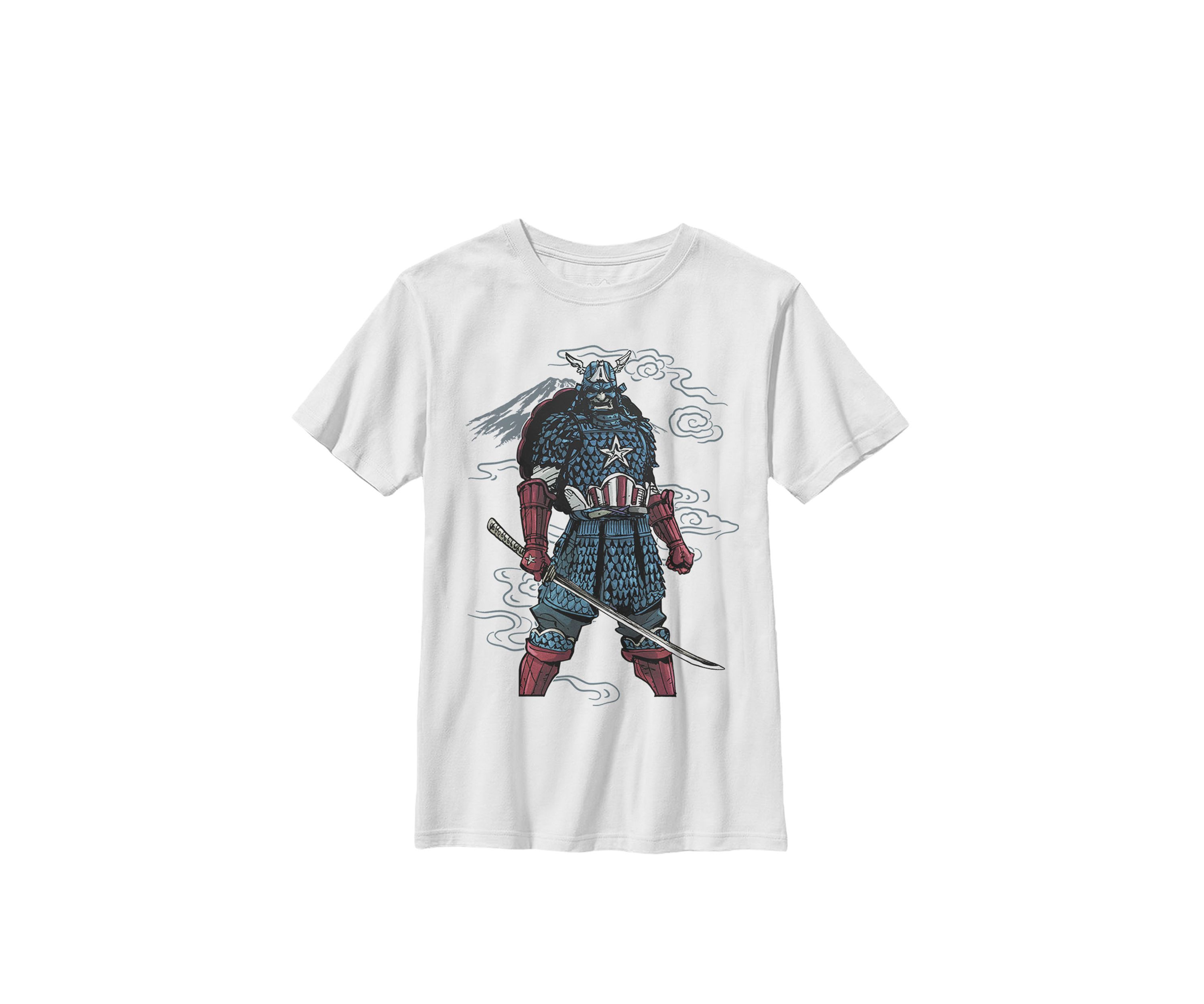 Boys 8-20 Captain America Mountain Samurai Graphic T-Shirt