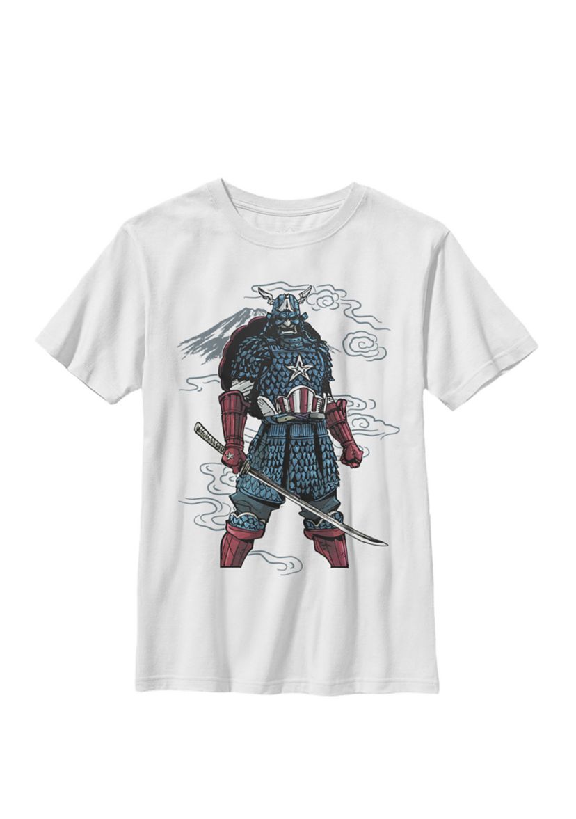 Boys 8-20 Captain America Mountain Samurai Graphic T-Shirt