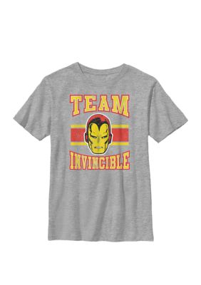 Official Invincible Iron Man Marvel Comics Printed Kids T-Shirt 