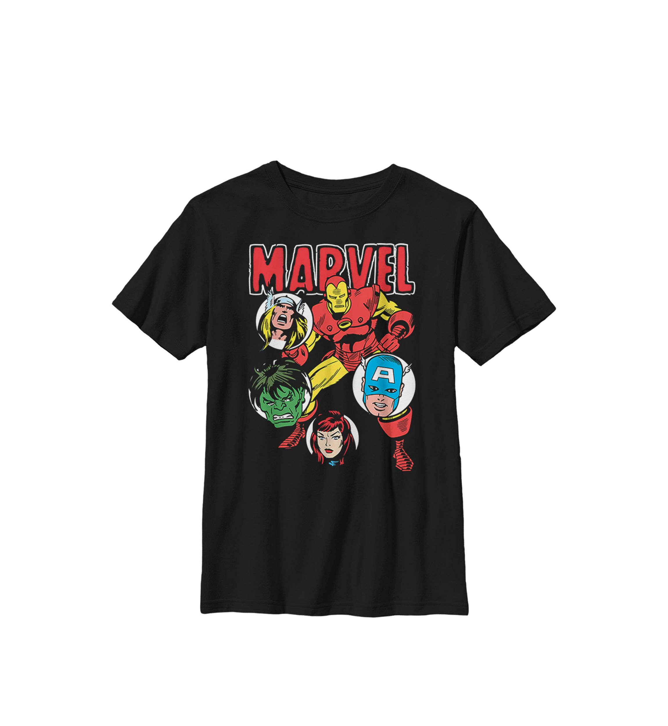 Boys 8-20 Group Shot Classic Comic Art Graphic T-Shirt 