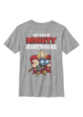 Marvel Kids My Dad Is Mighty Awesome Graphic T-Shirt, XSmall
