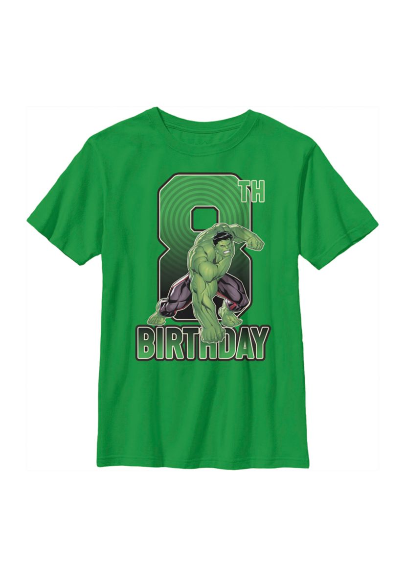Boys 4-7  Hulk 8th Bday Graphic T-Shirt