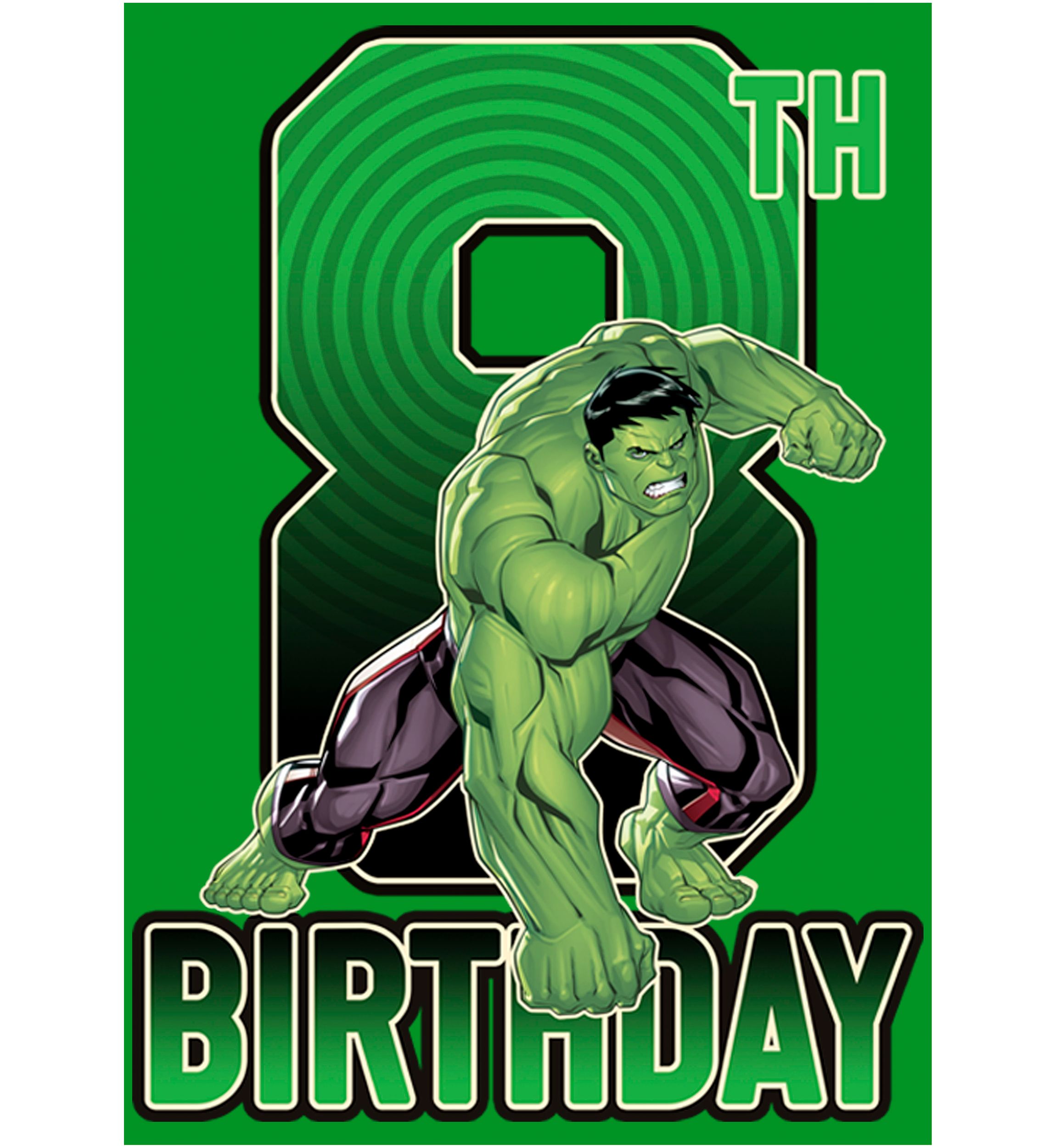 Boys 4-7  Hulk 8th Bday Graphic T-Shirt
