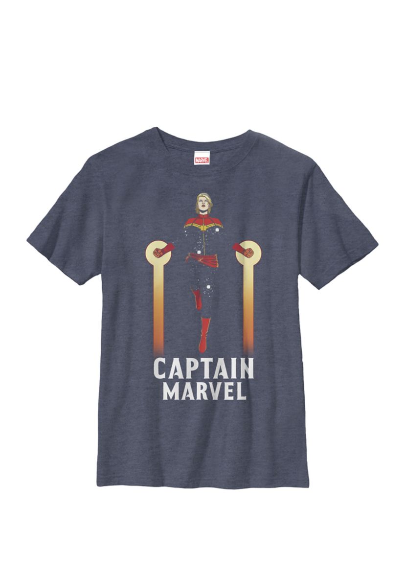 Boys 8-20 Captain Marvel Flying Pose Graphic T-Shirt 