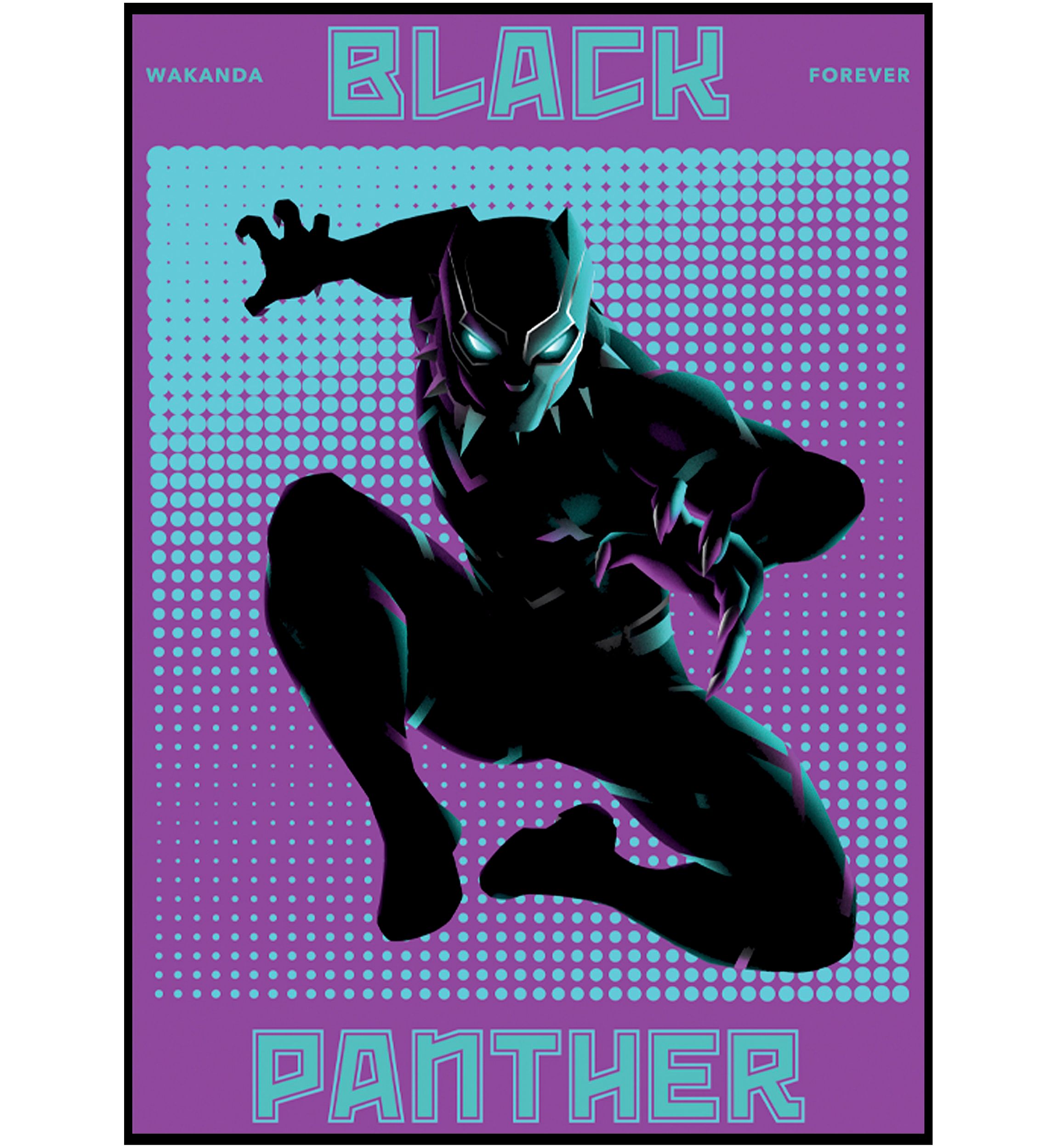 Boys 4-7 Halftone Panther Top