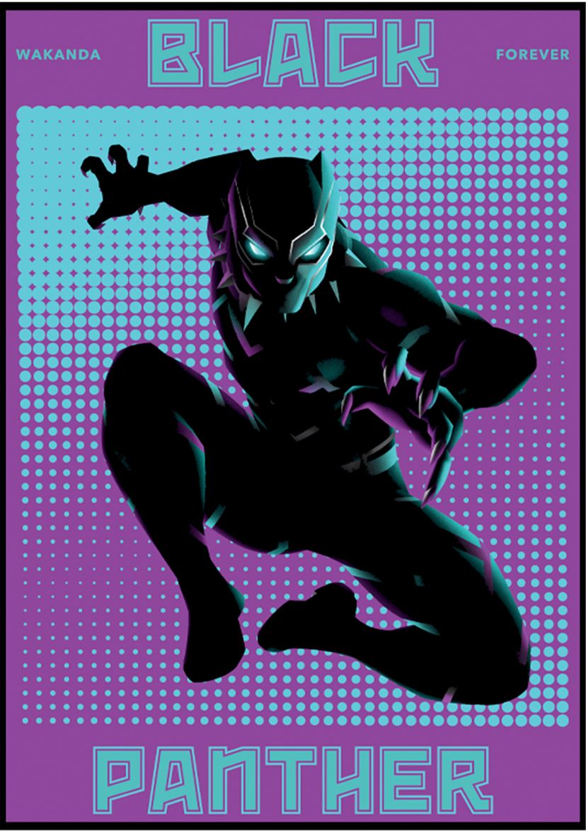 Boys 4-7 Halftone Panther Top