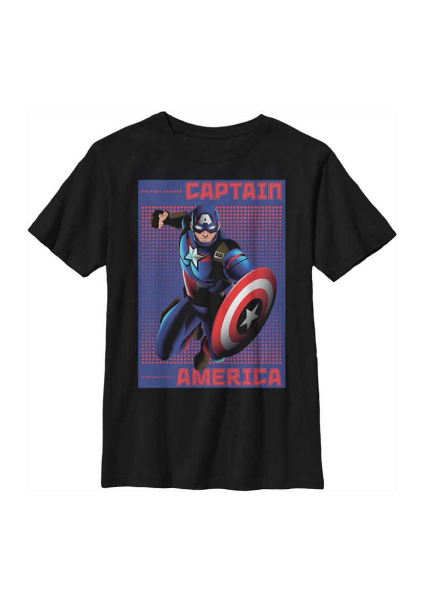 Boys 4-7 Halftone Cap Top
