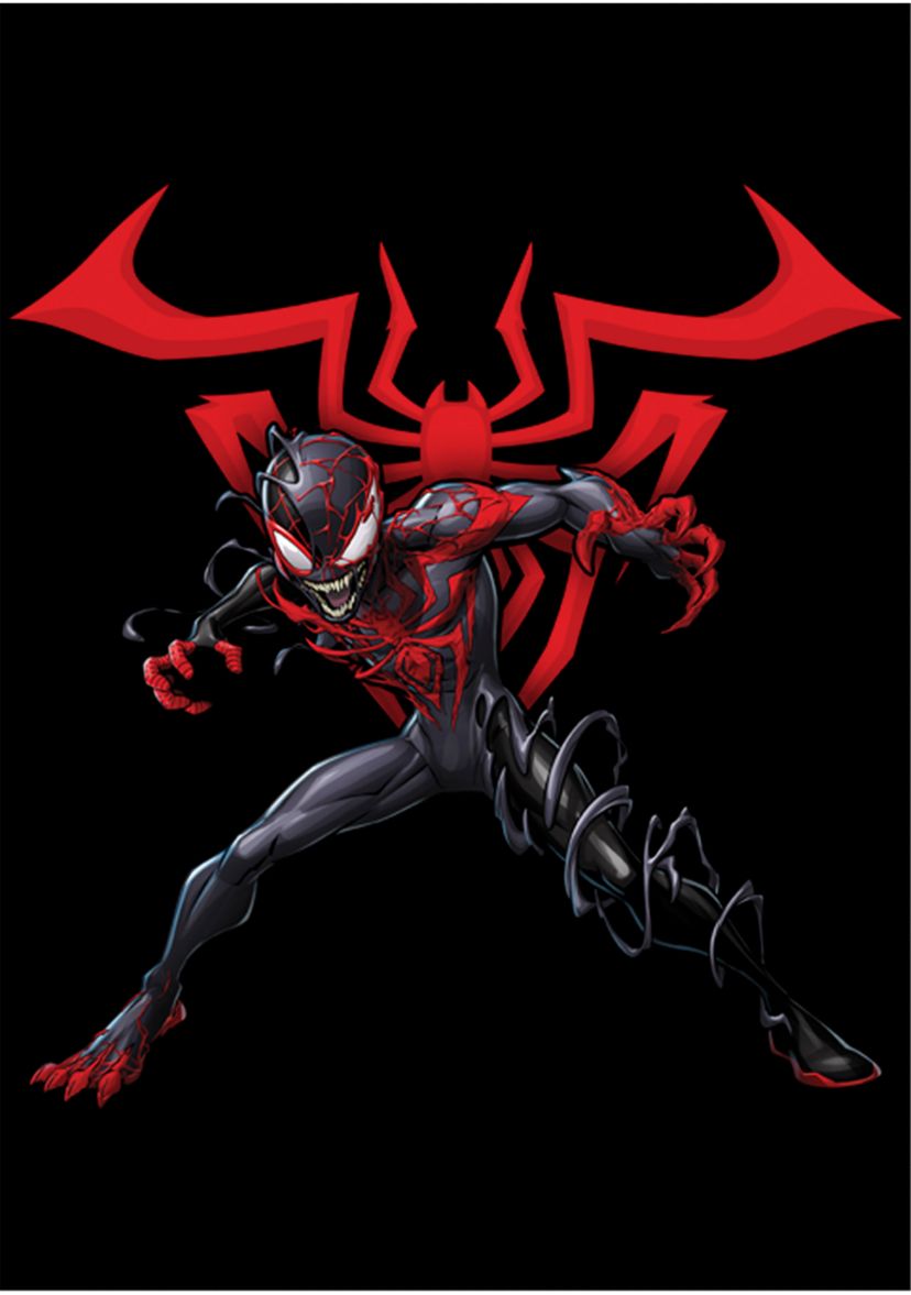 Boys 4-7 Spiderman Miles with Symbol Top