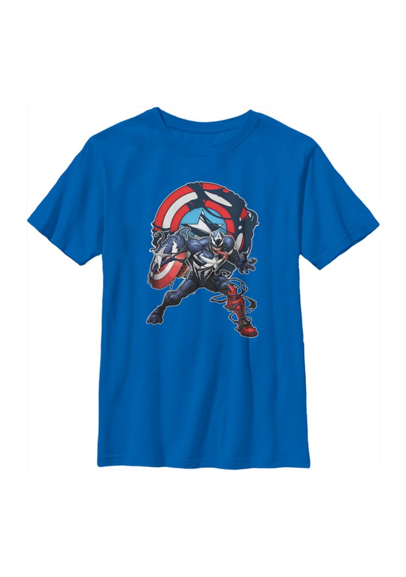 Boys 4-7 Captain Venom with Symbol Top
