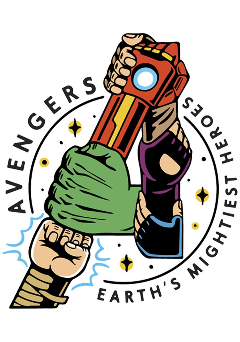 Boys 4-7 Avenger Hands Top