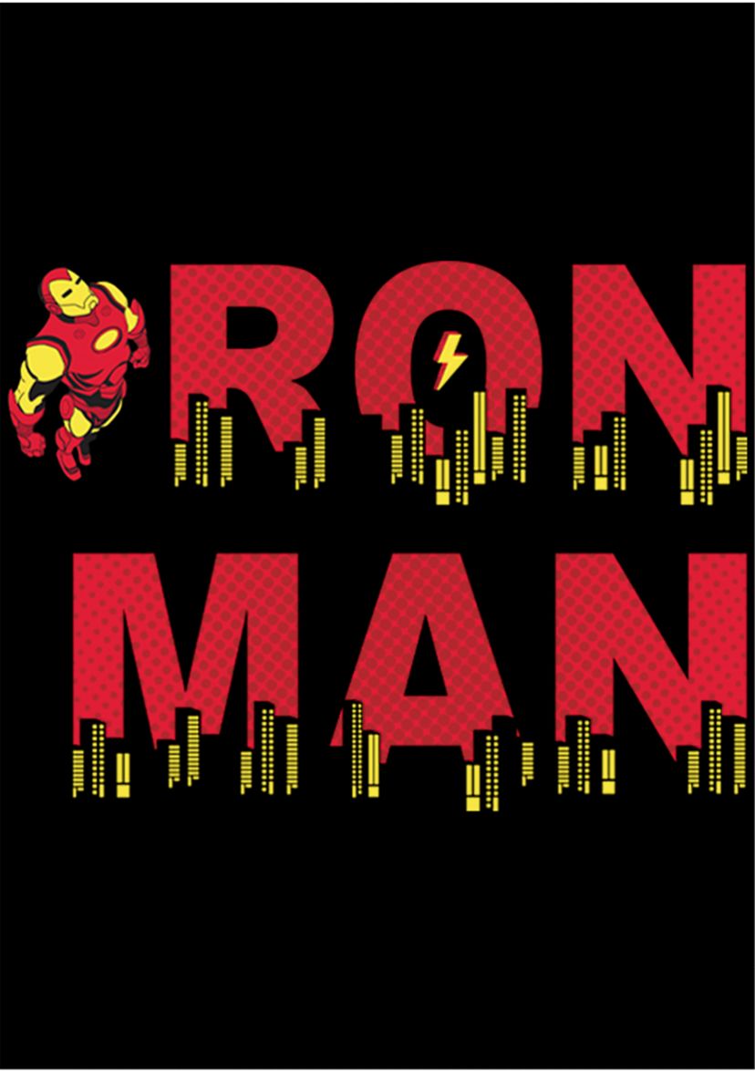 Boys 4-7 Halftone Ironman Top