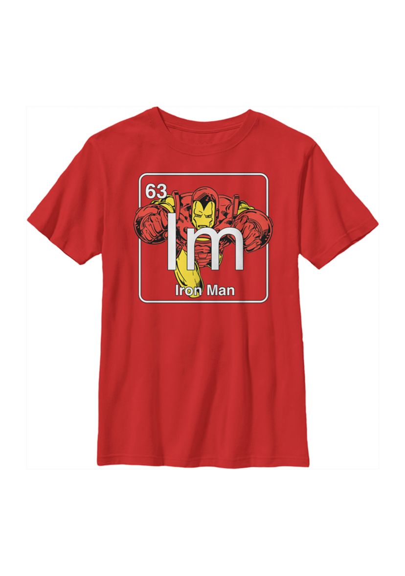 Boys 4-7 Periodic Iron Man Top