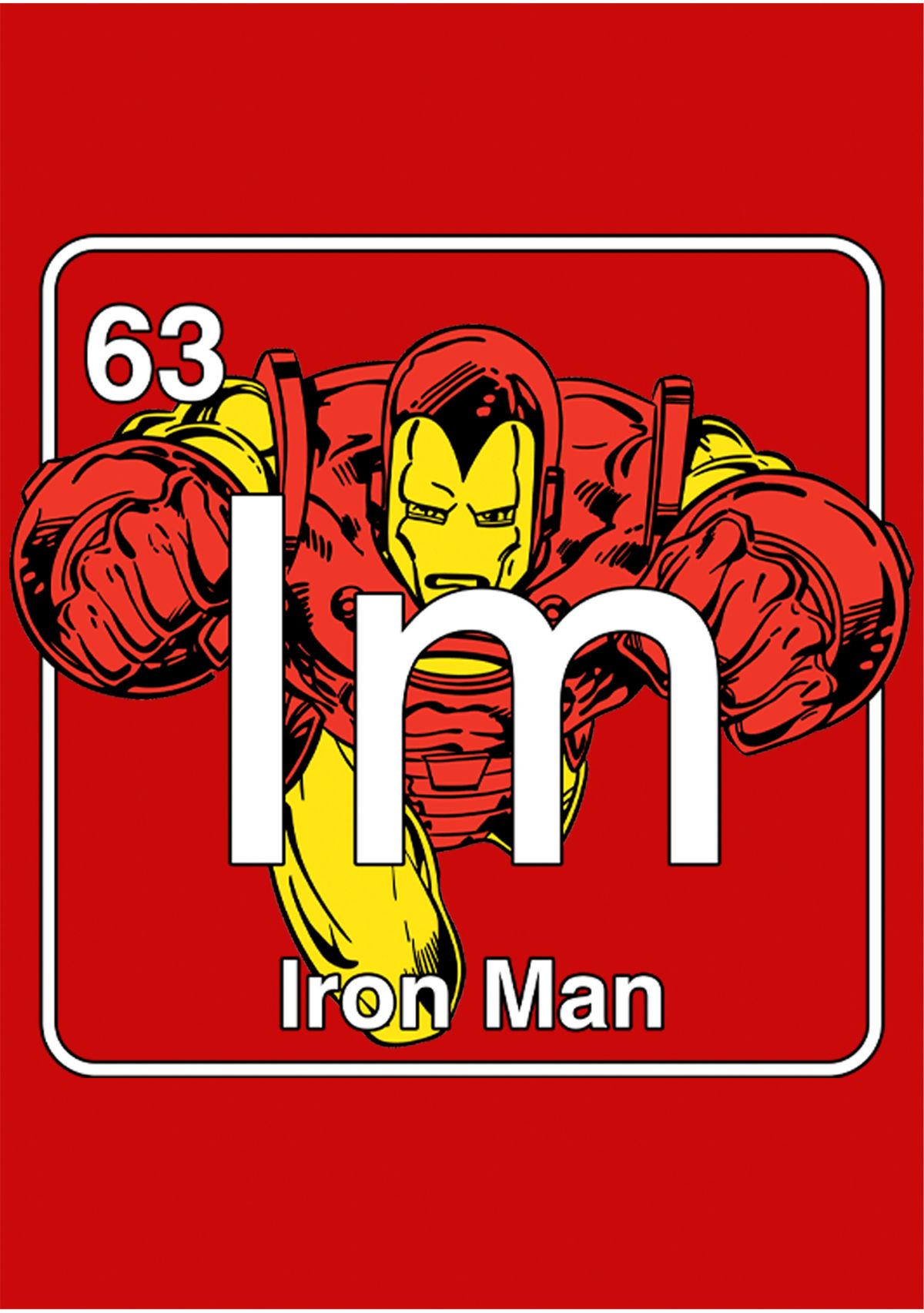 Boys 4-7 Periodic Iron Man Top