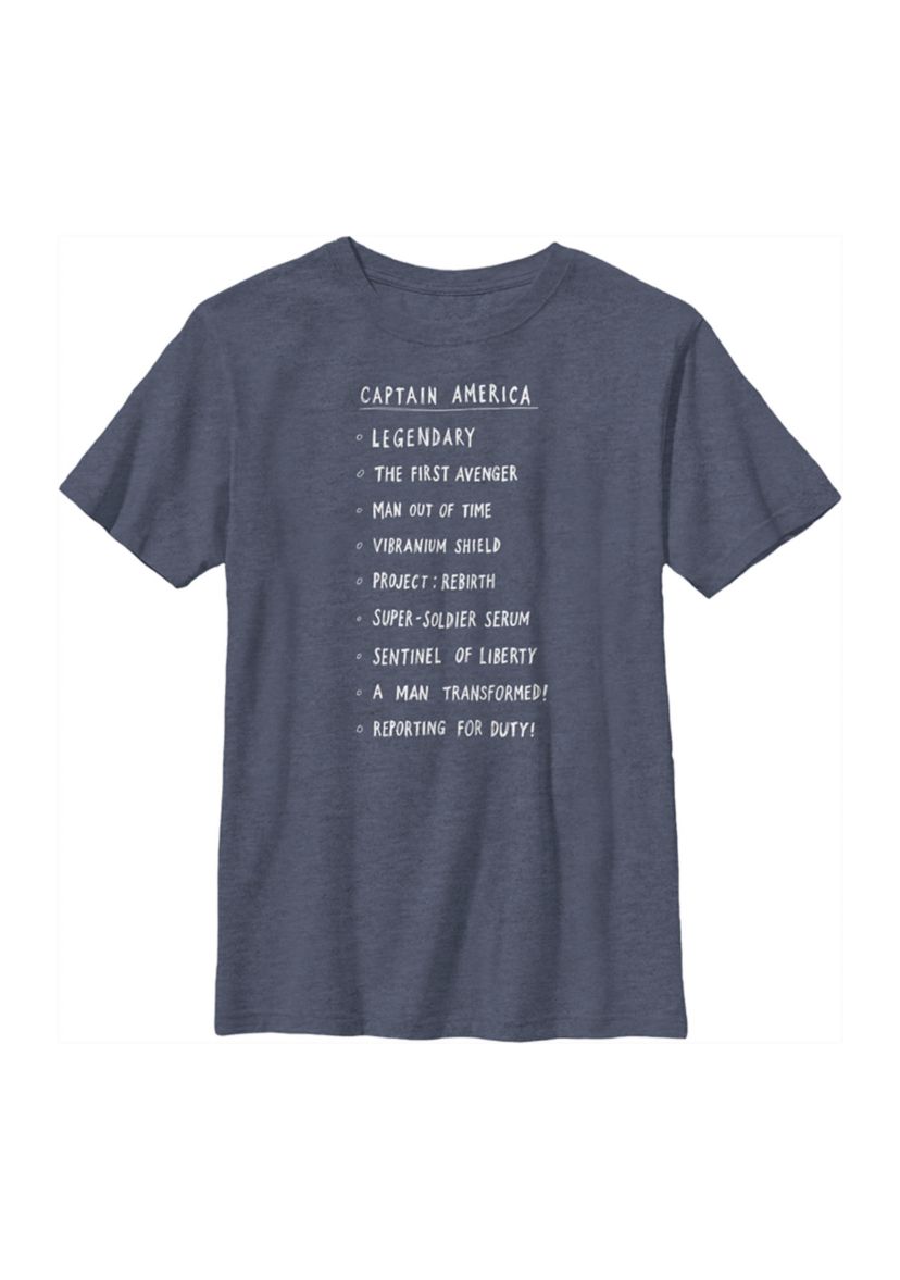 Boys 4-7 Cap List Graphic T-Shirt