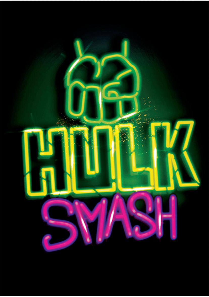 Boys 4-7 Neon Hulk Smash Top