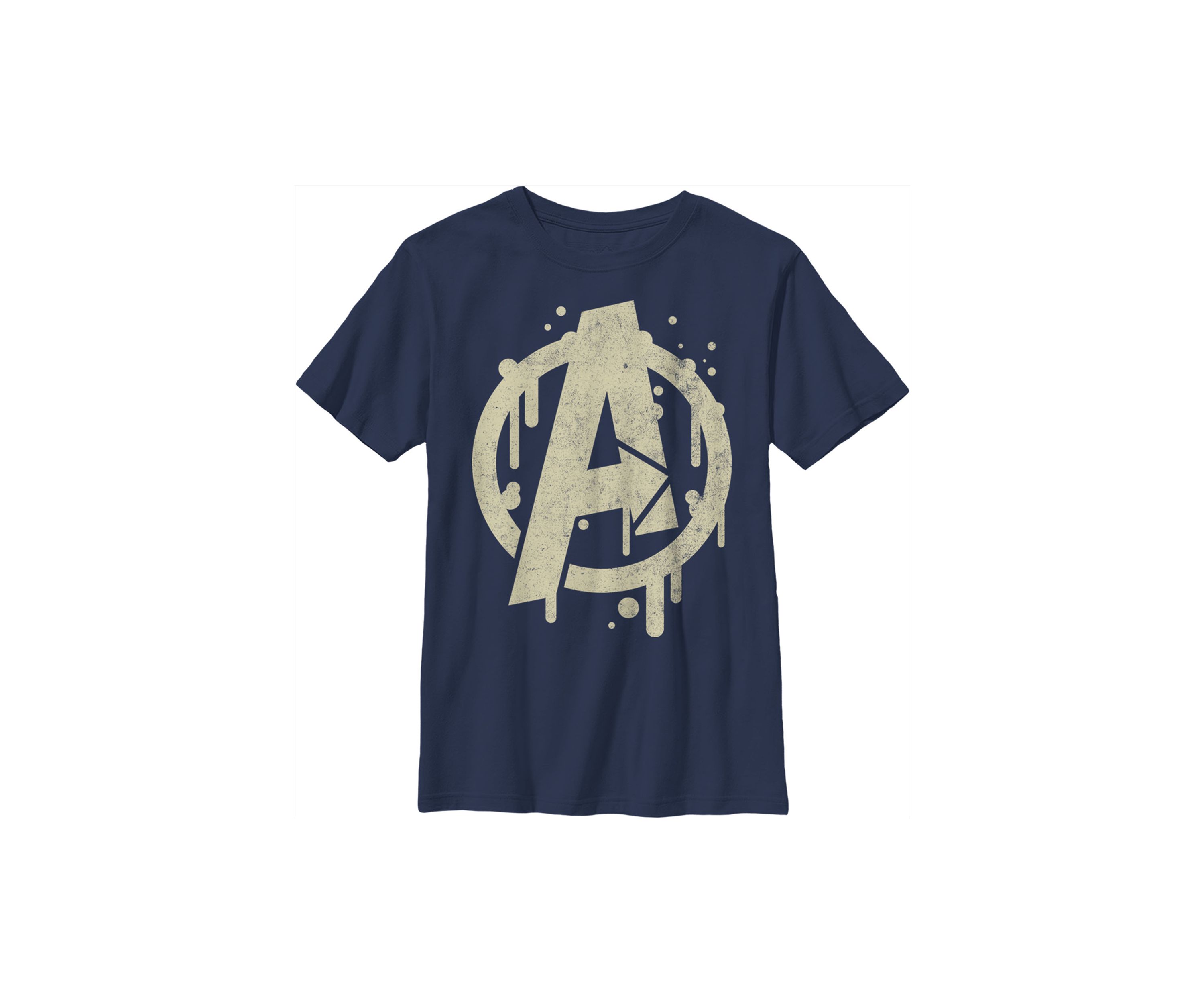 Boys 4-7 Avengers Paint Drip Top