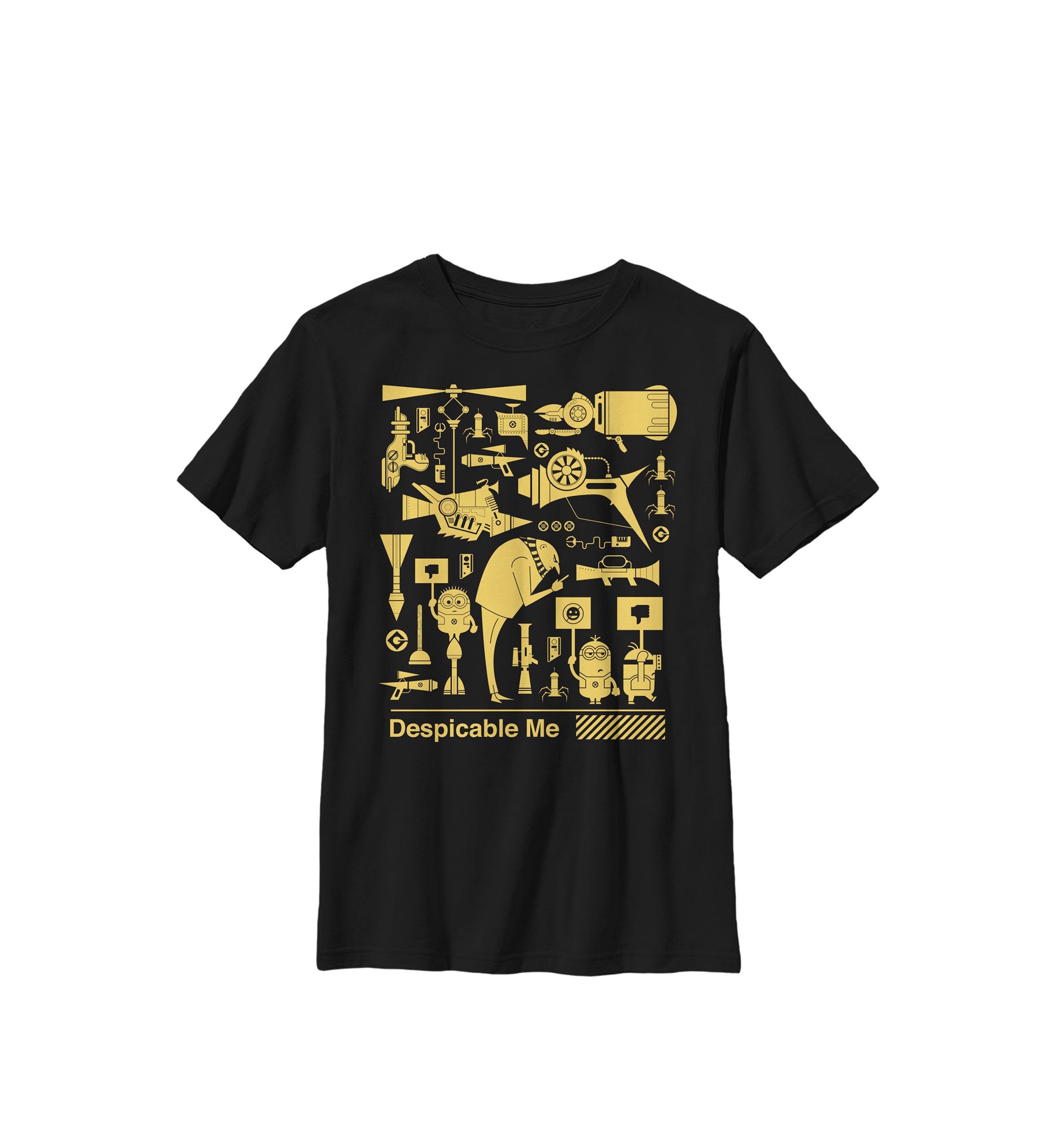  Minions All The Weapons Crew Graphic T-Shirt