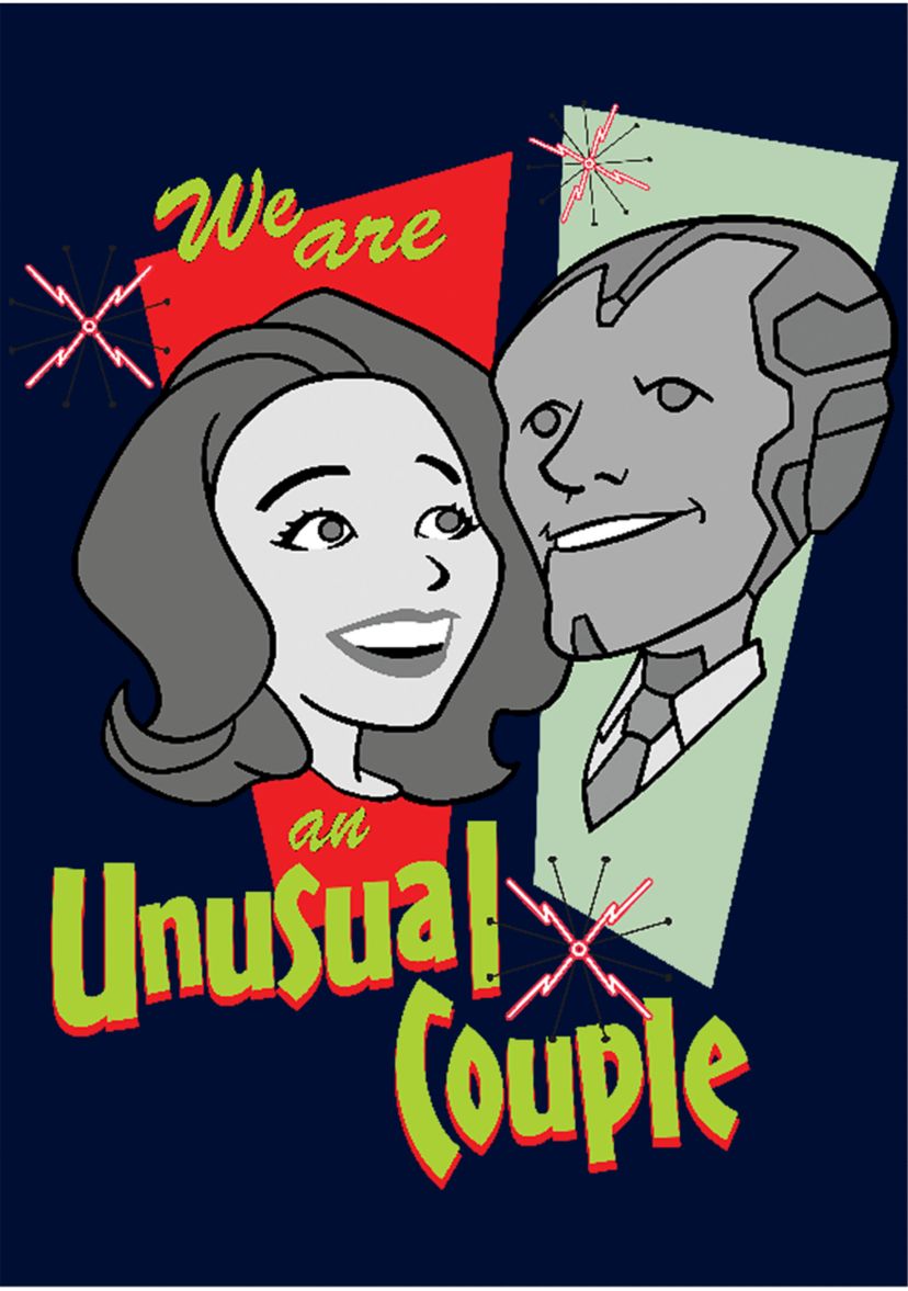 Boys 4-7 Paired Couple Graphic T-Shirt