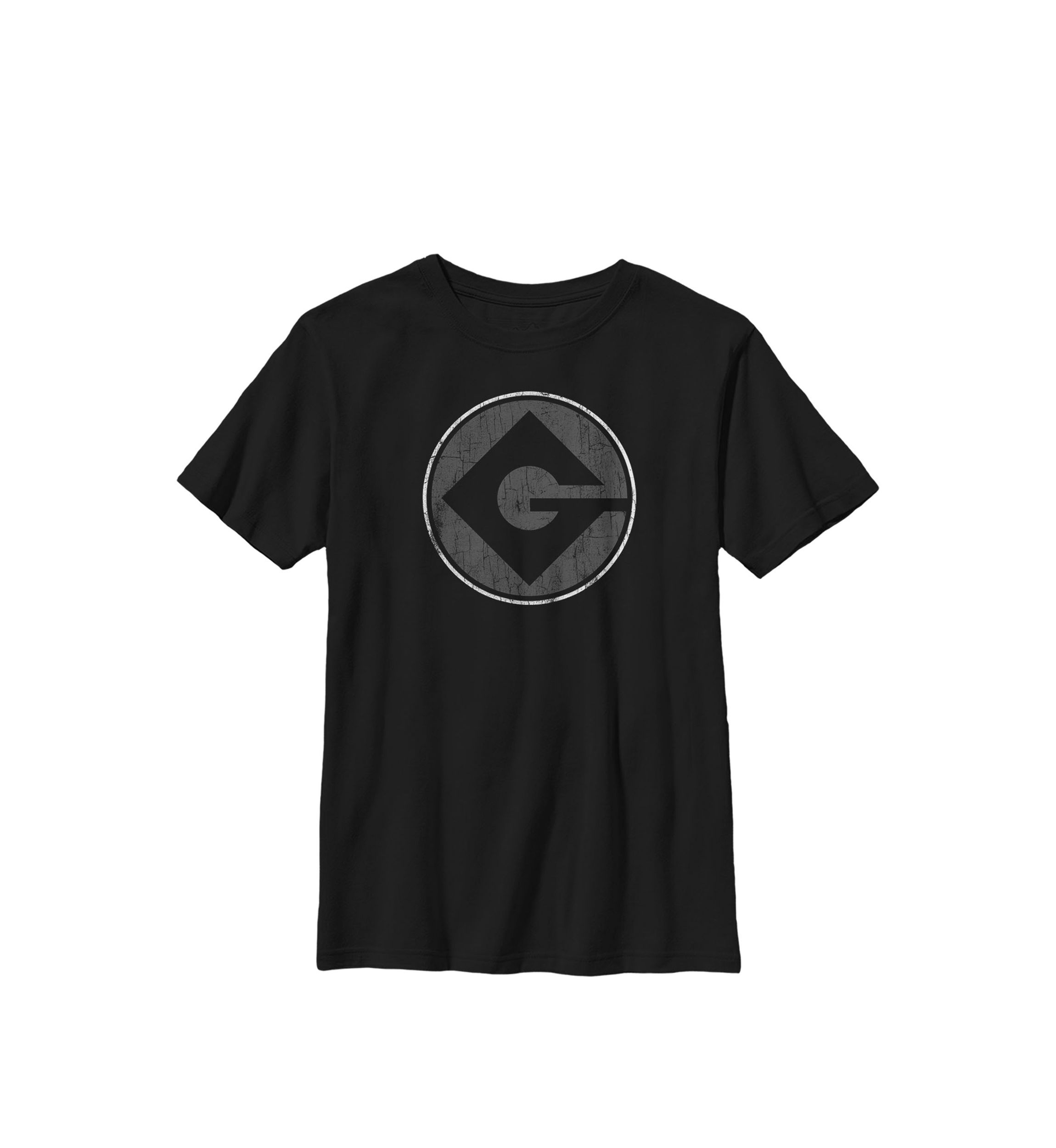  Minions Felonious Gru Logo Crew Graphic T-Shirt