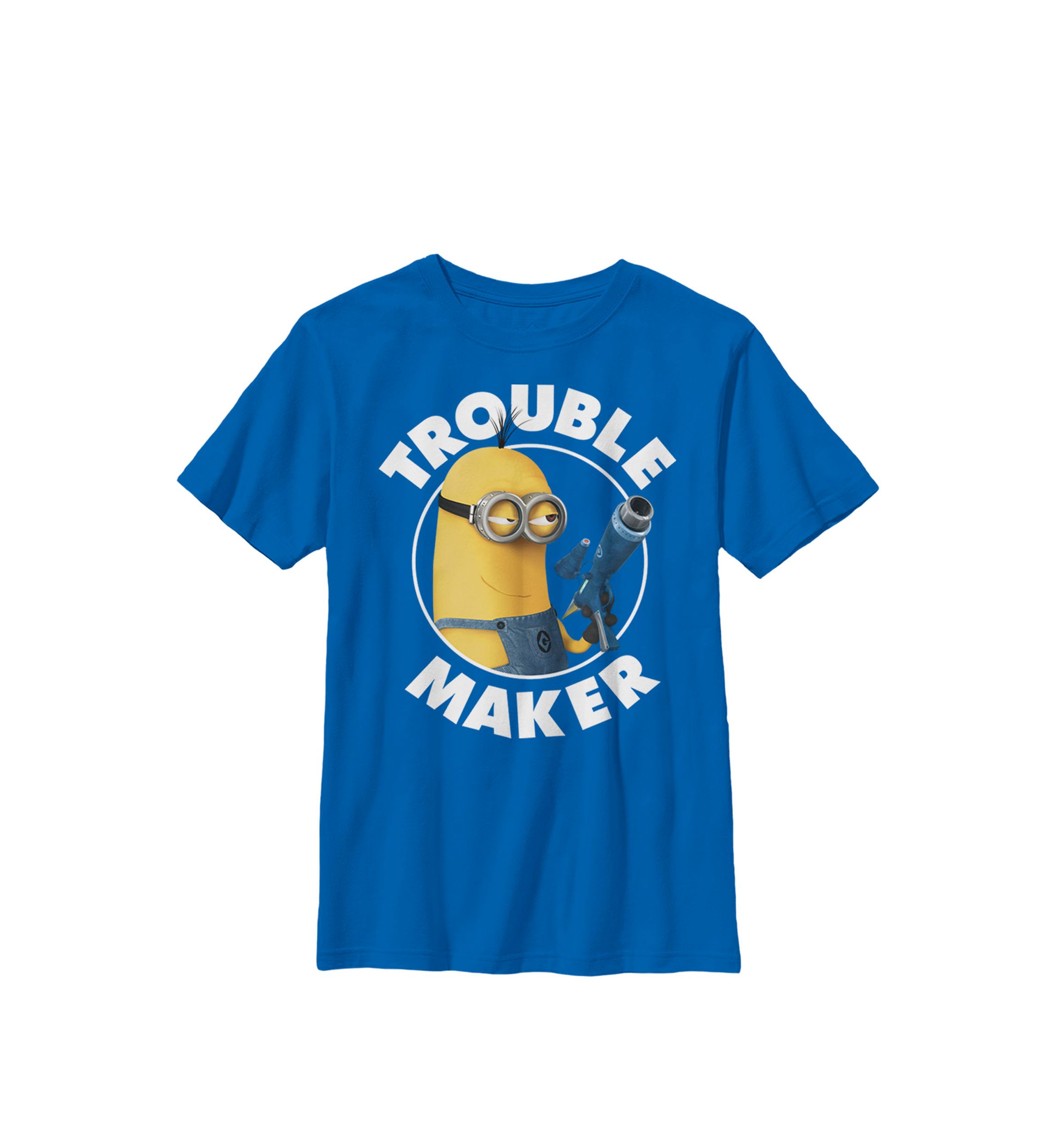 Minions Kevin Trouble Maker Crew Graphic T-Shirt