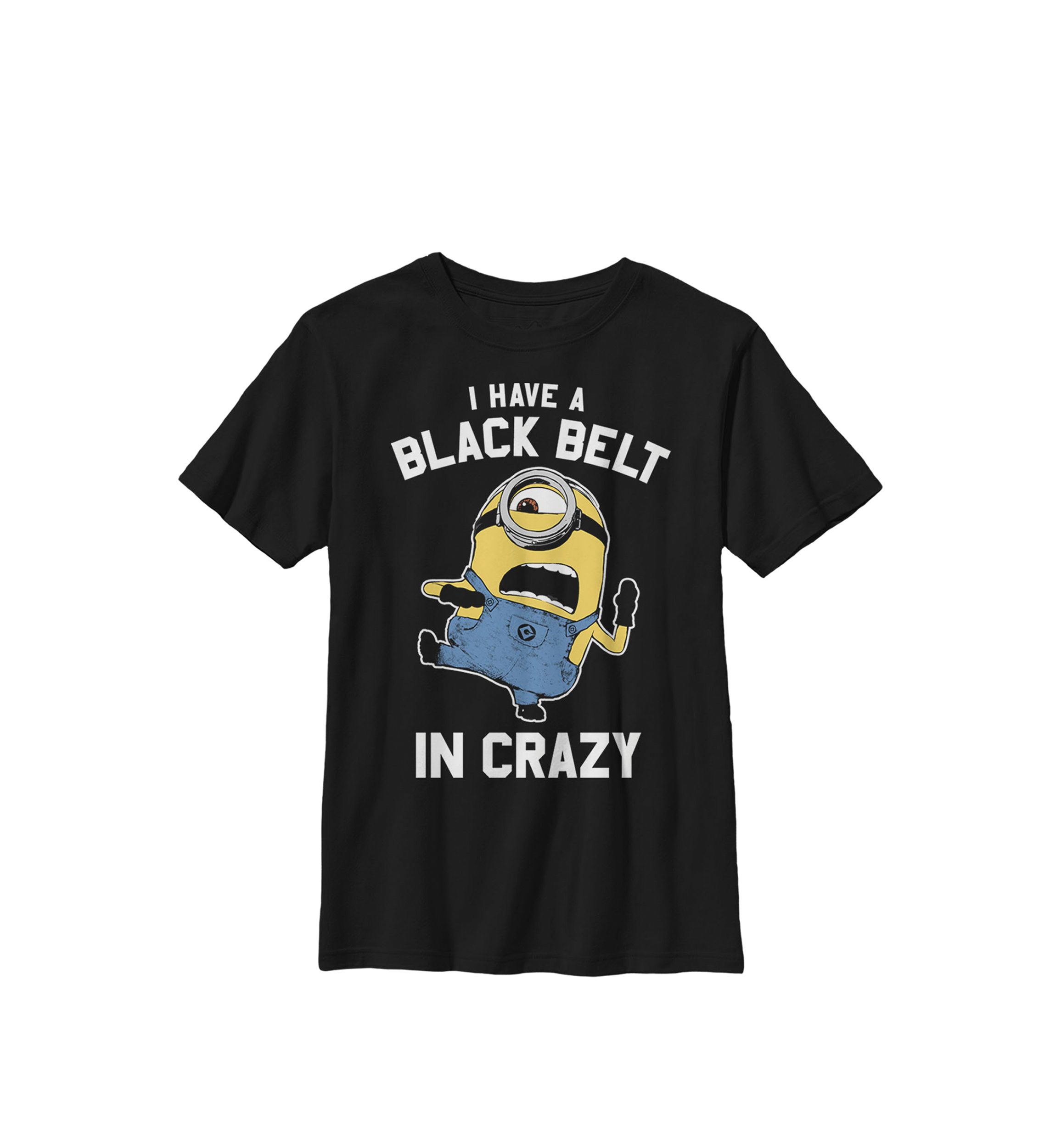 Black Belt in Crazy Graphic T-Shirt