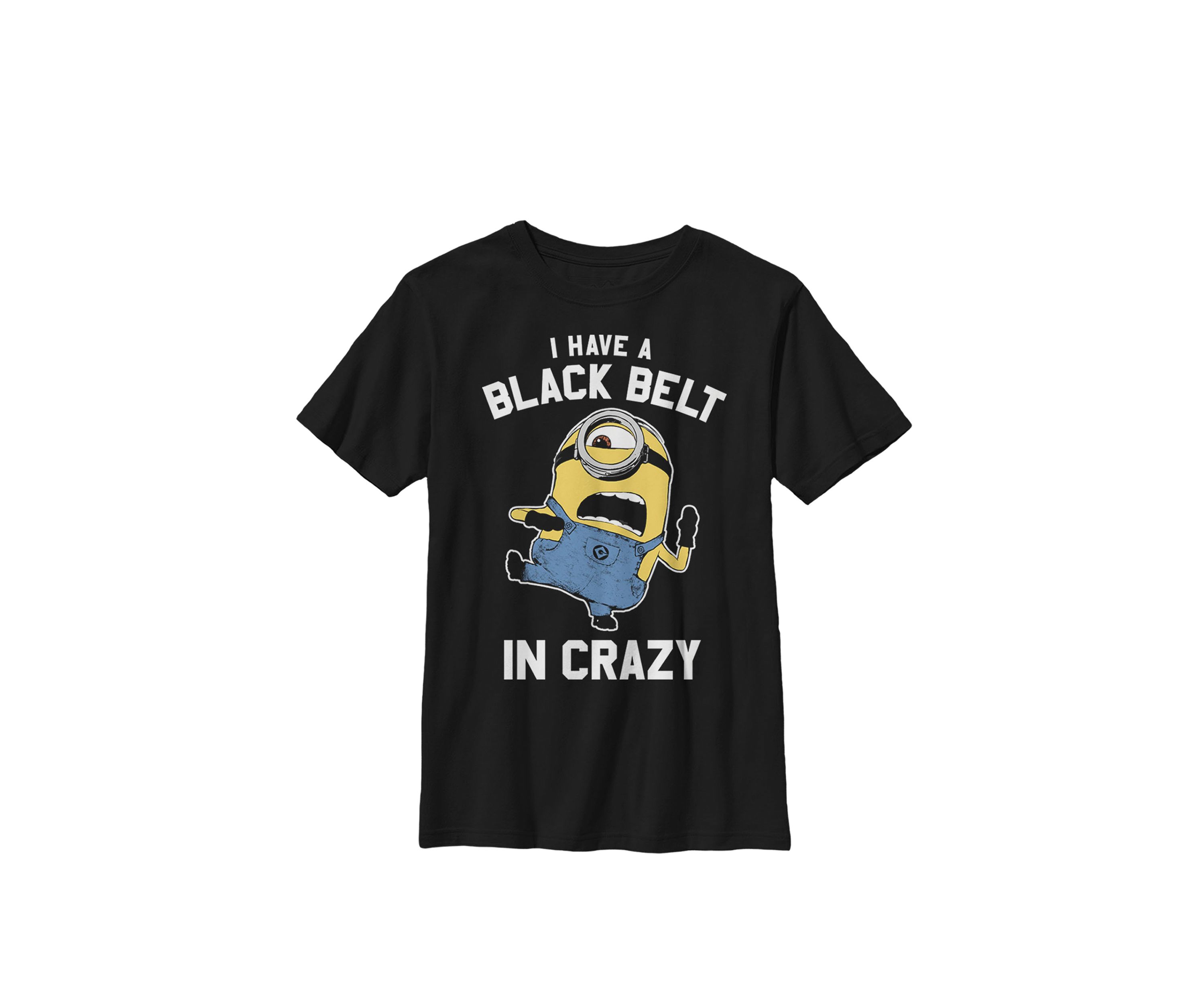 Black Belt in Crazy Graphic T-Shirt