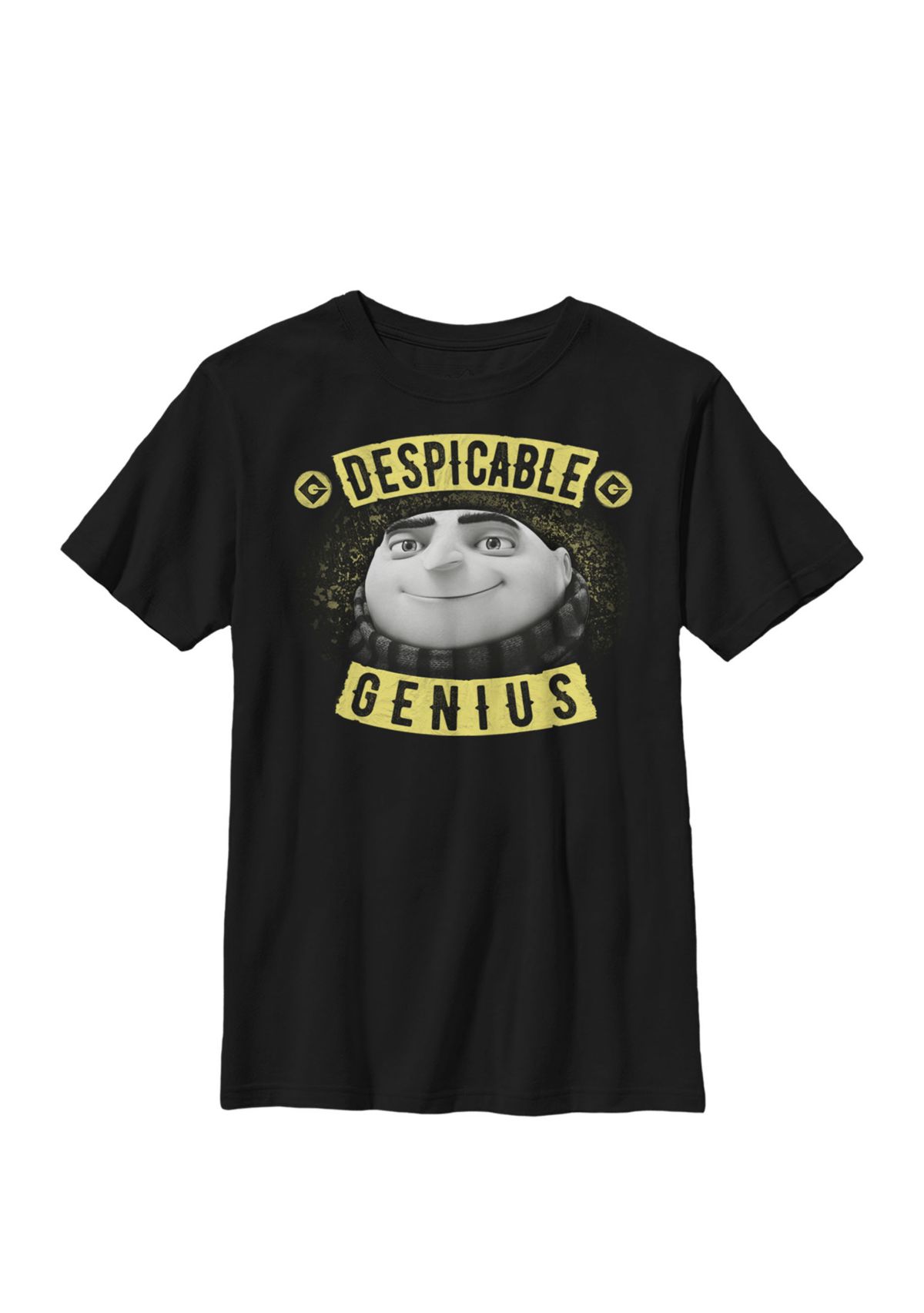  Minions Gru Despicable Genius Crew Graphic T-Shirt